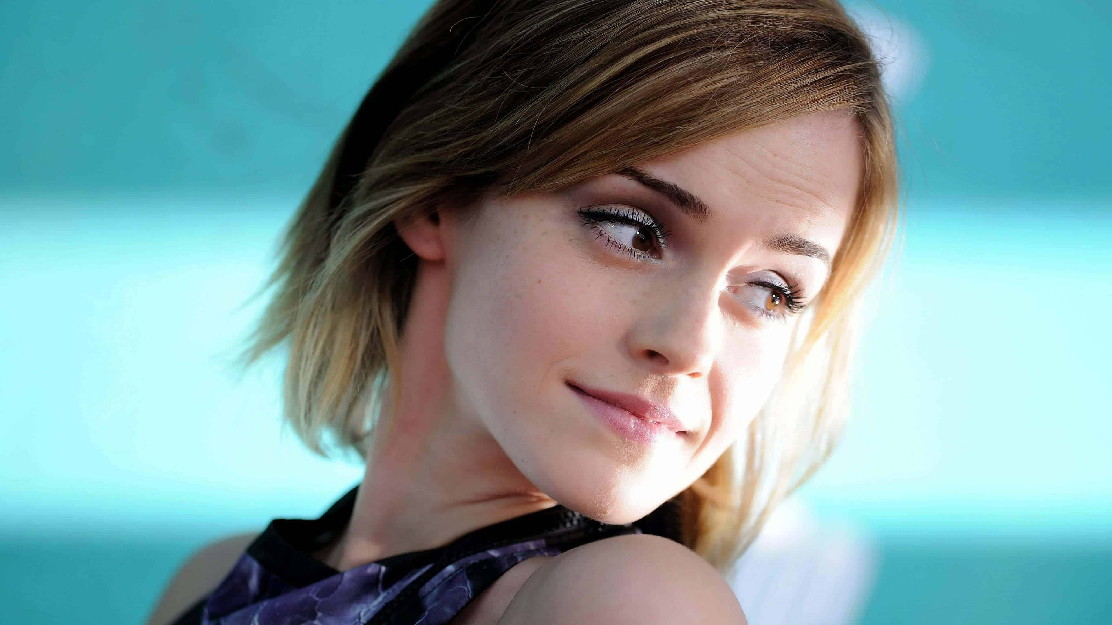 Emma Watson, Short hair, Ultra HD wallpaper, 3840x2160 4K Desktop