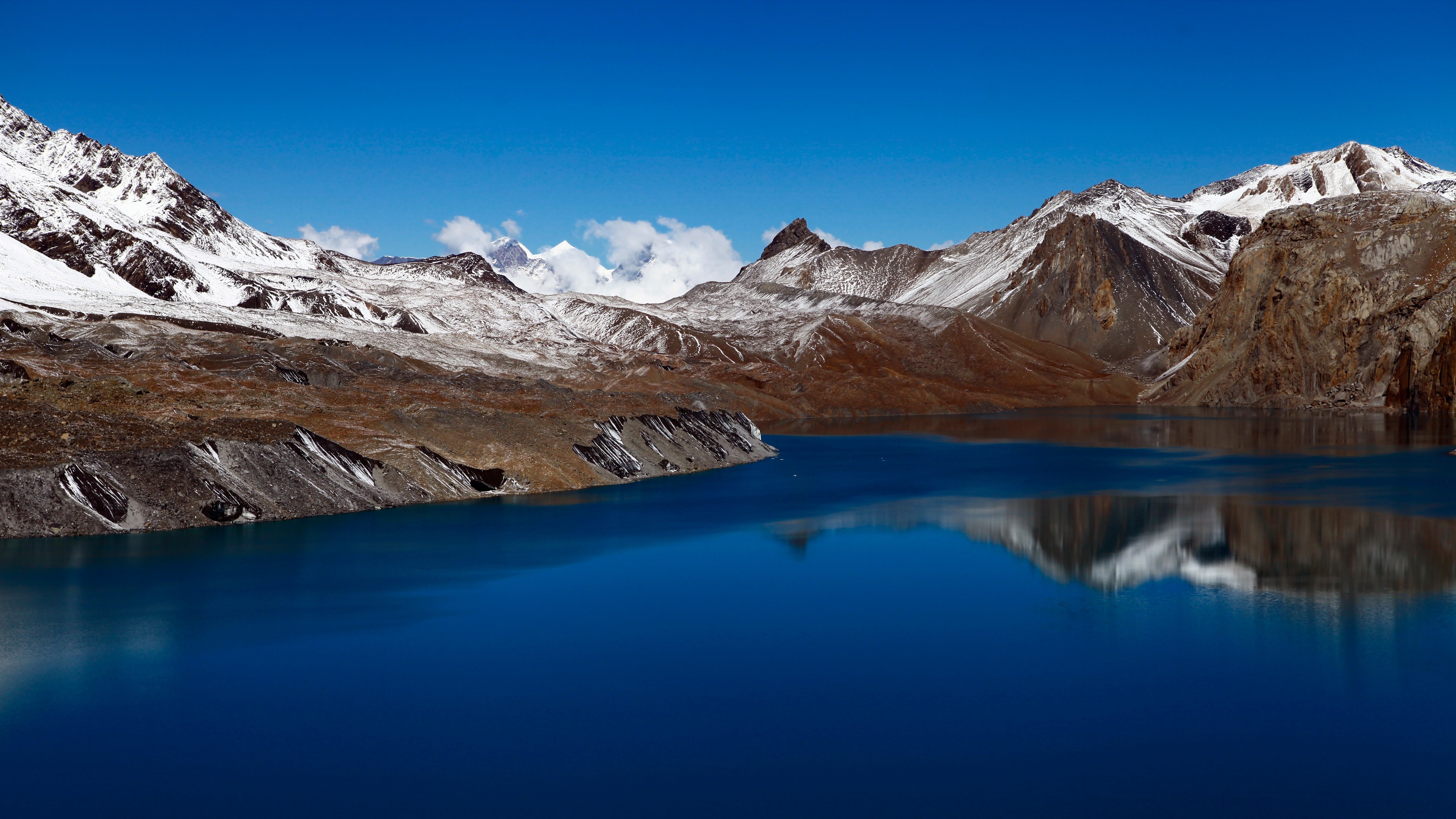 Tilicho Lake trek, Annapurna circuit, Nepal hiking, 3840x2160 4K Desktop
