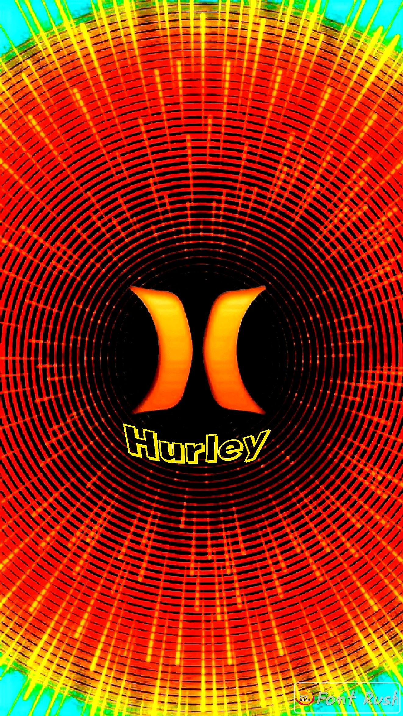 Orange, Hurley Logo Wallpaper, 1330x2350 HD Handy