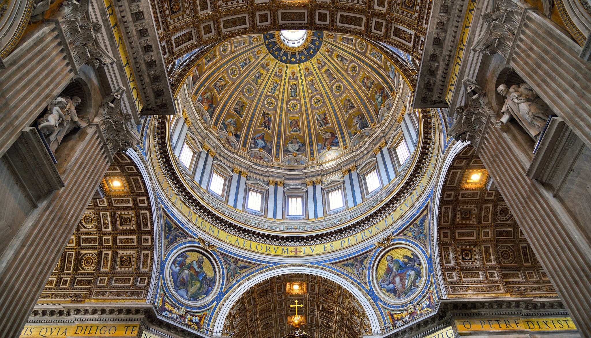 Vatican City Travels, St. Peter's Cathedral, Religious icon, Artistic splendor, 2050x1180 HD Desktop