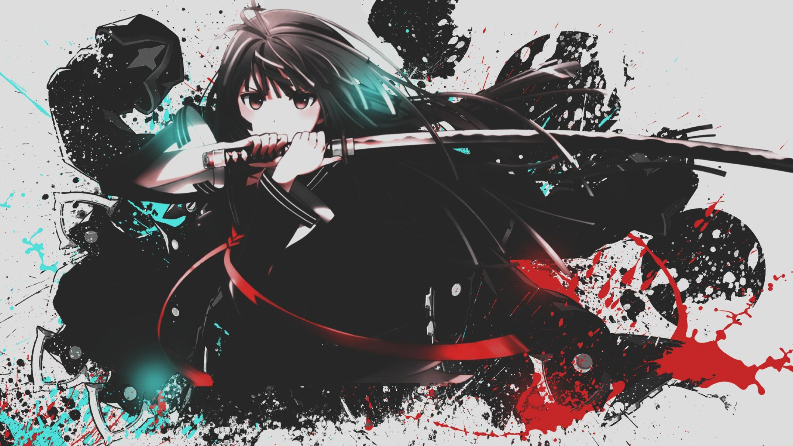 Black Bullet (Anime): Yui Horie, Sadistic, Malicious and very cruel side. 2560x1440 HD Wallpaper.