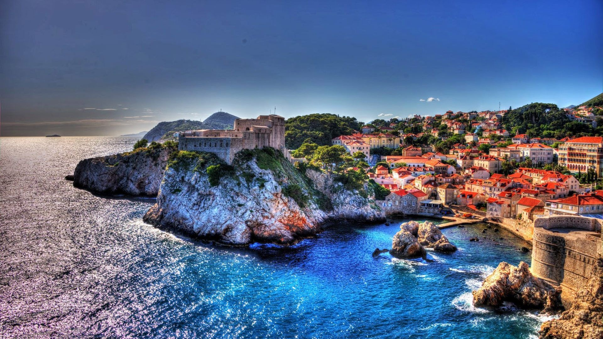 Adriatic Sea, Croatia masterpieces, 4K wallpapers, Captivating scenery, 1920x1080 Full HD Desktop