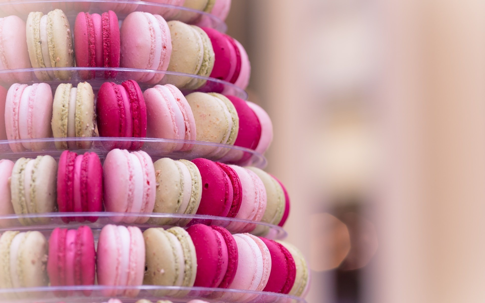 Macaron: Known as “party cookies”, stand out because of their variety of colors. 1920x1200 HD Background.