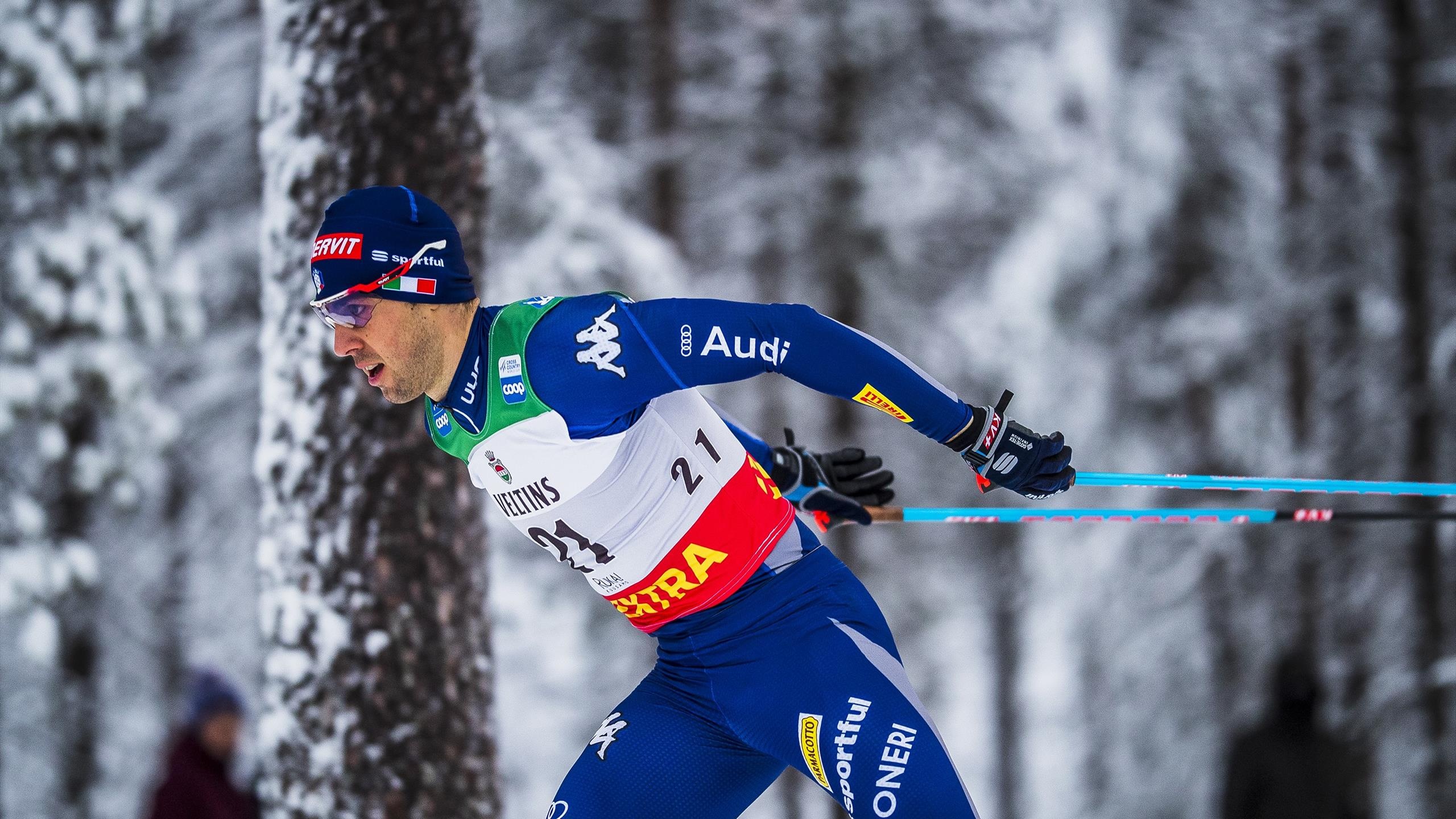 Federico Pellegrino, Cross-country skiing, Italian athlete, Sporting achievement, 2560x1440 HD Desktop