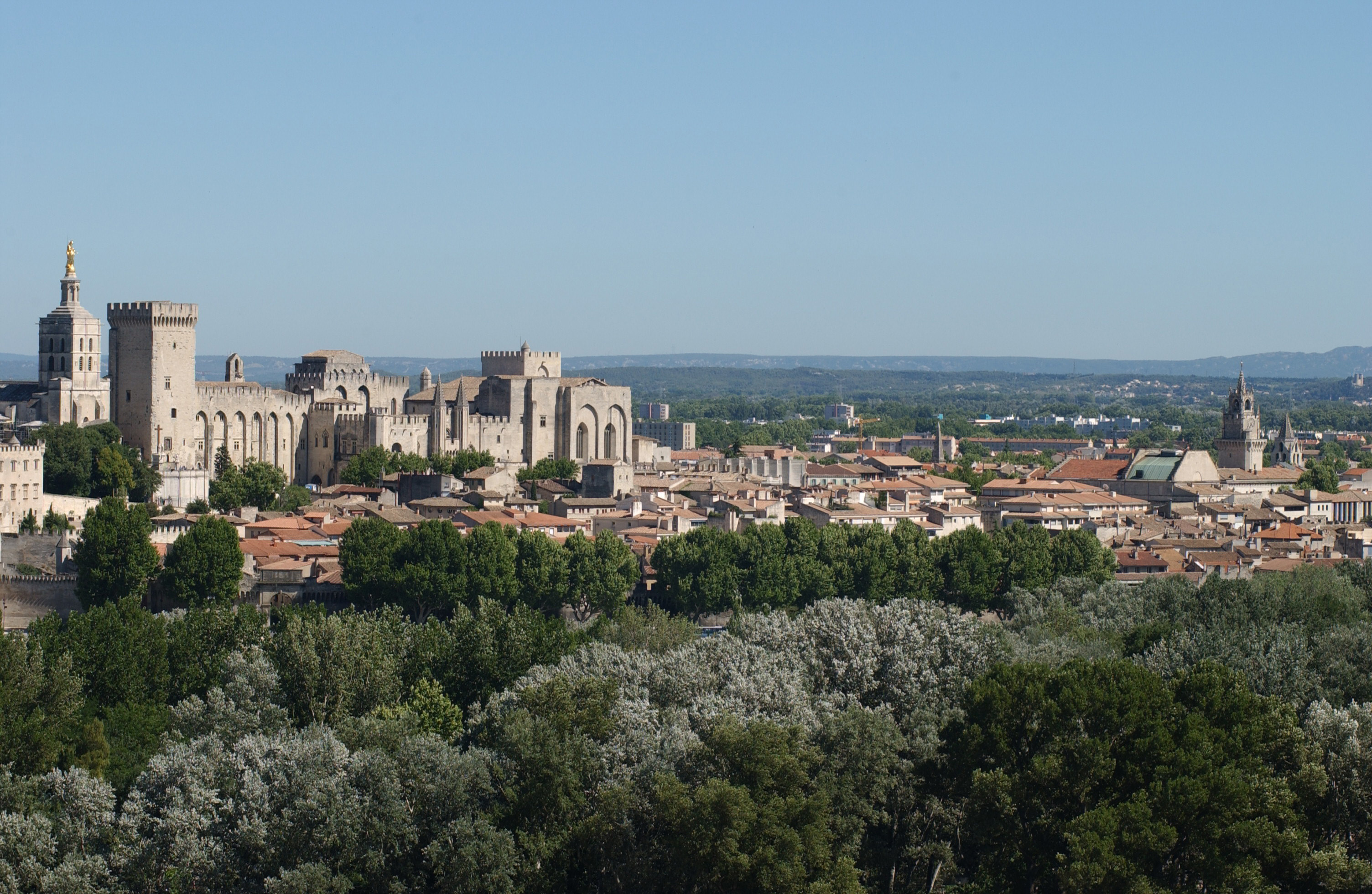 Palace of the Popes, Avignon tourism, Avignon sightseeing, Avignon attractions, 3010x1960 HD Desktop