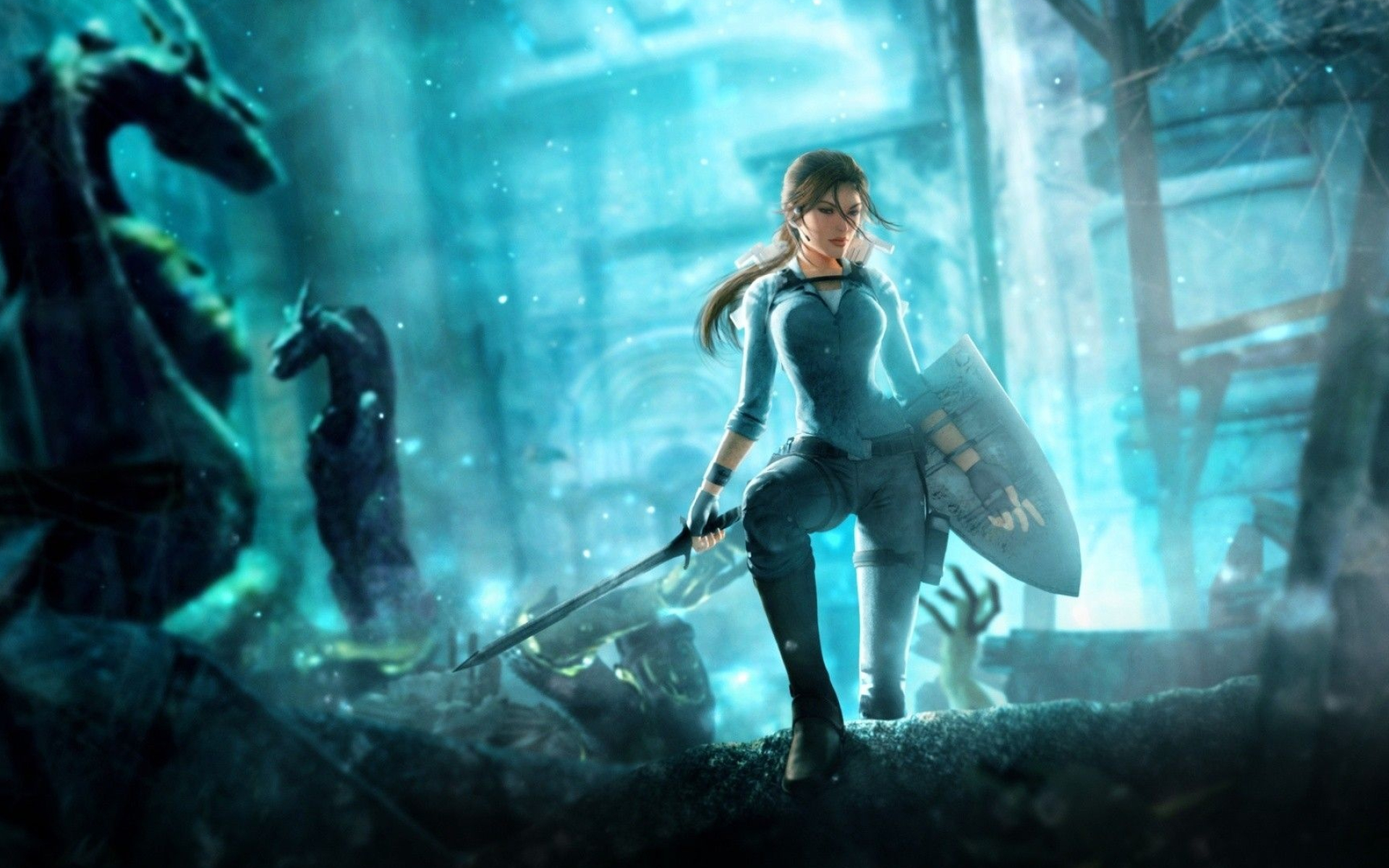 Tomb Raider: Underworld, Adventurous archaeologist, Lara Croft's legacy, Mysterious artifacts, 1920x1200 HD Desktop