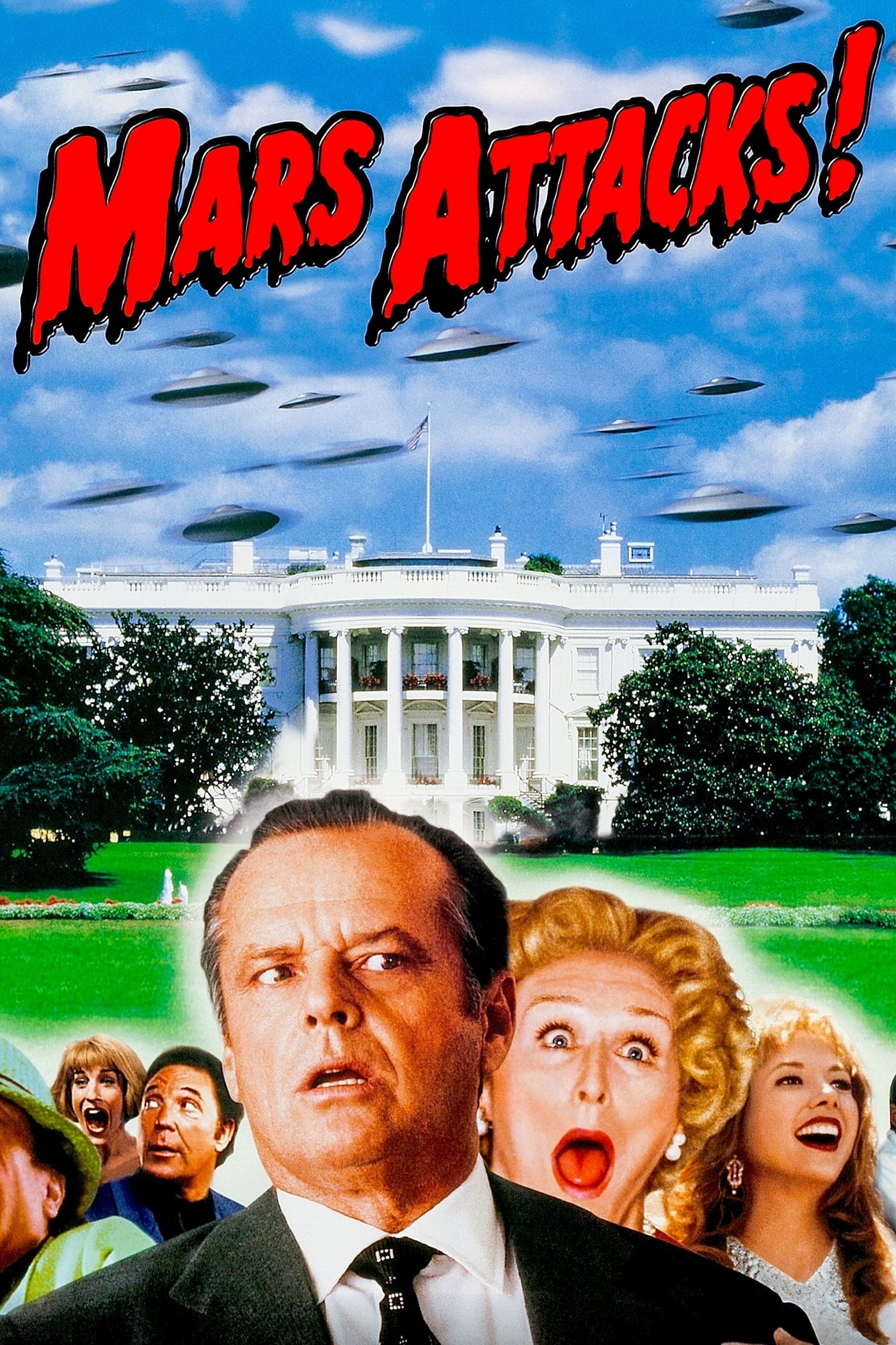 Mars Attacks!, Movie posters, Alien invasion, Sci-fi comedy, 1400x2100 HD Phone