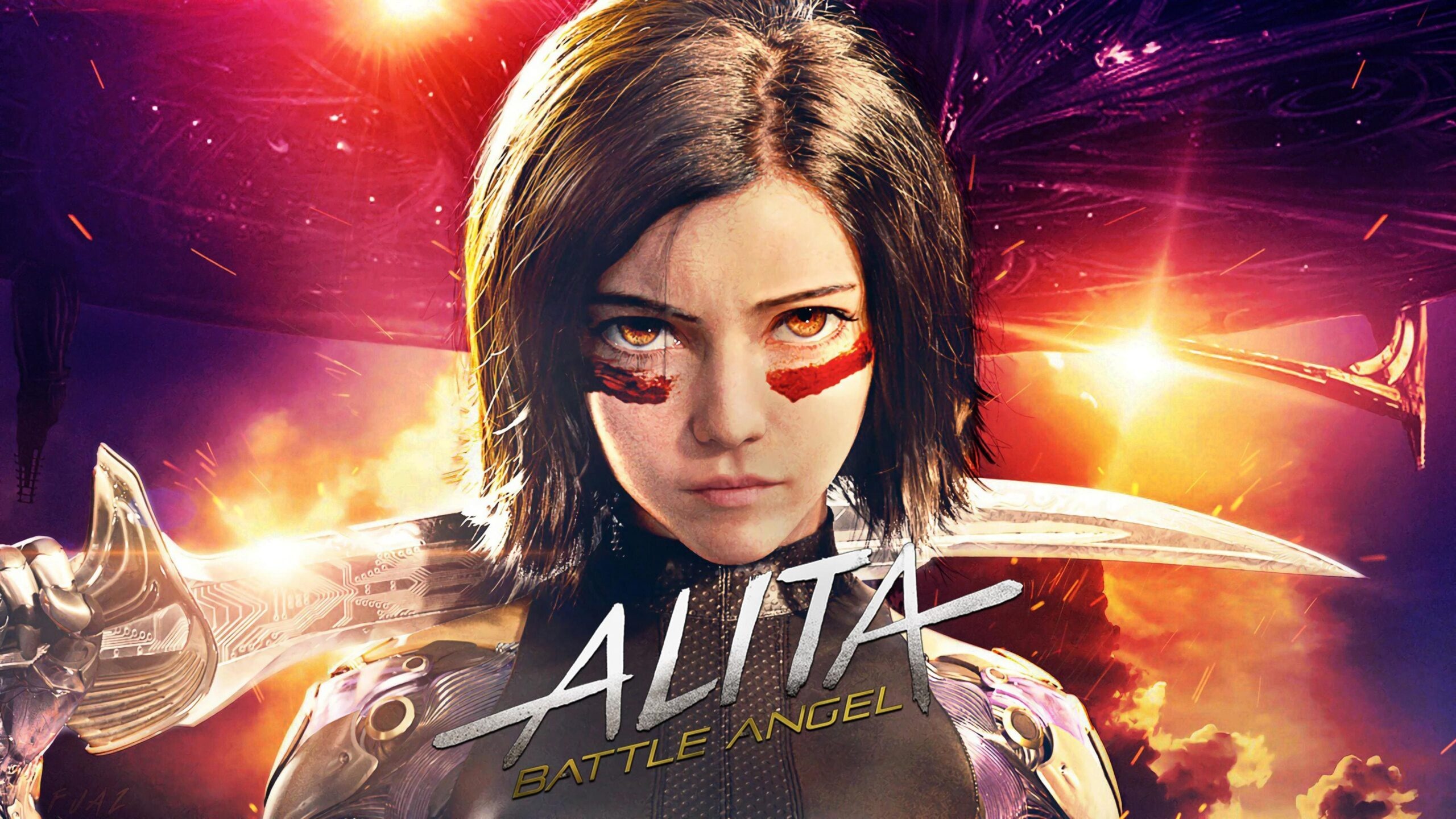 Alita: Battle Angel, Top best wallpapers, HD 4K, Sci-fi action, 2560x1440 HD Desktop