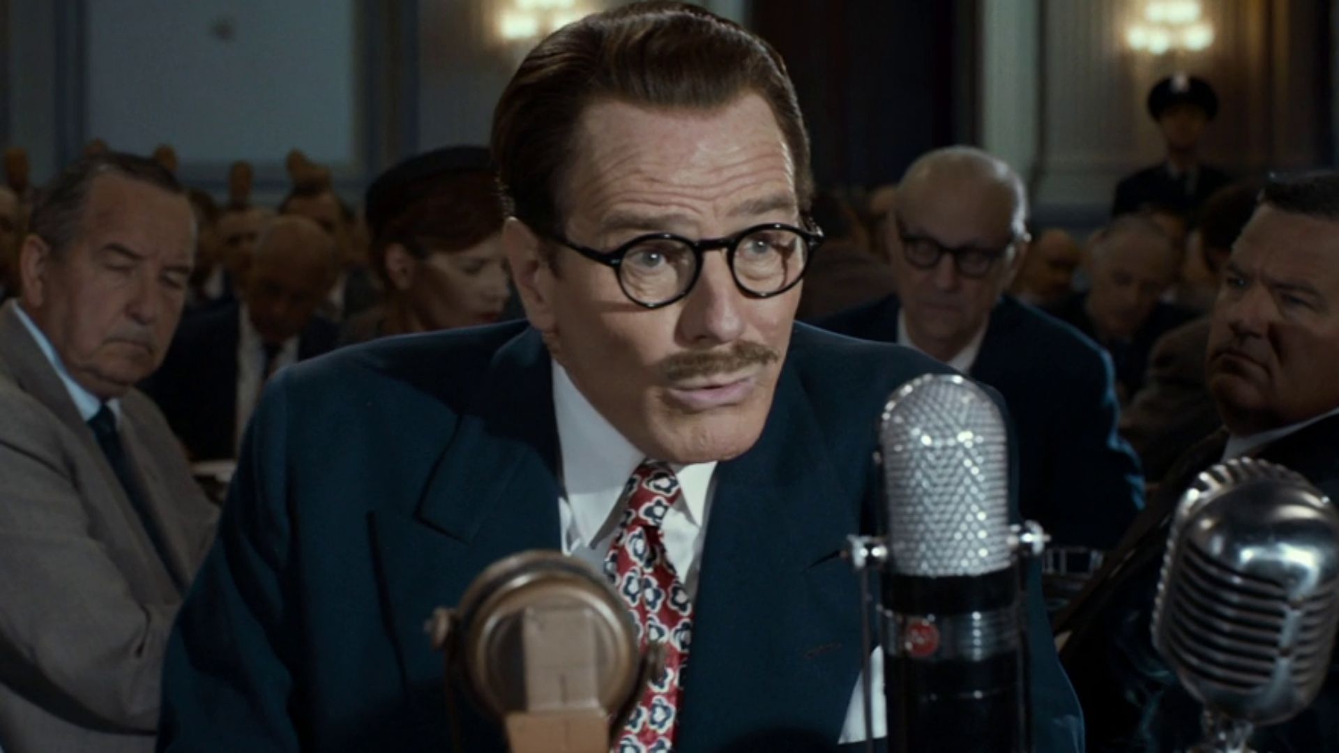 Trumbo: Bryan Cranston's remarkable, quirky portrayal of blacklisted Hollywood screenwriter. 1920x1080 Full HD Background.