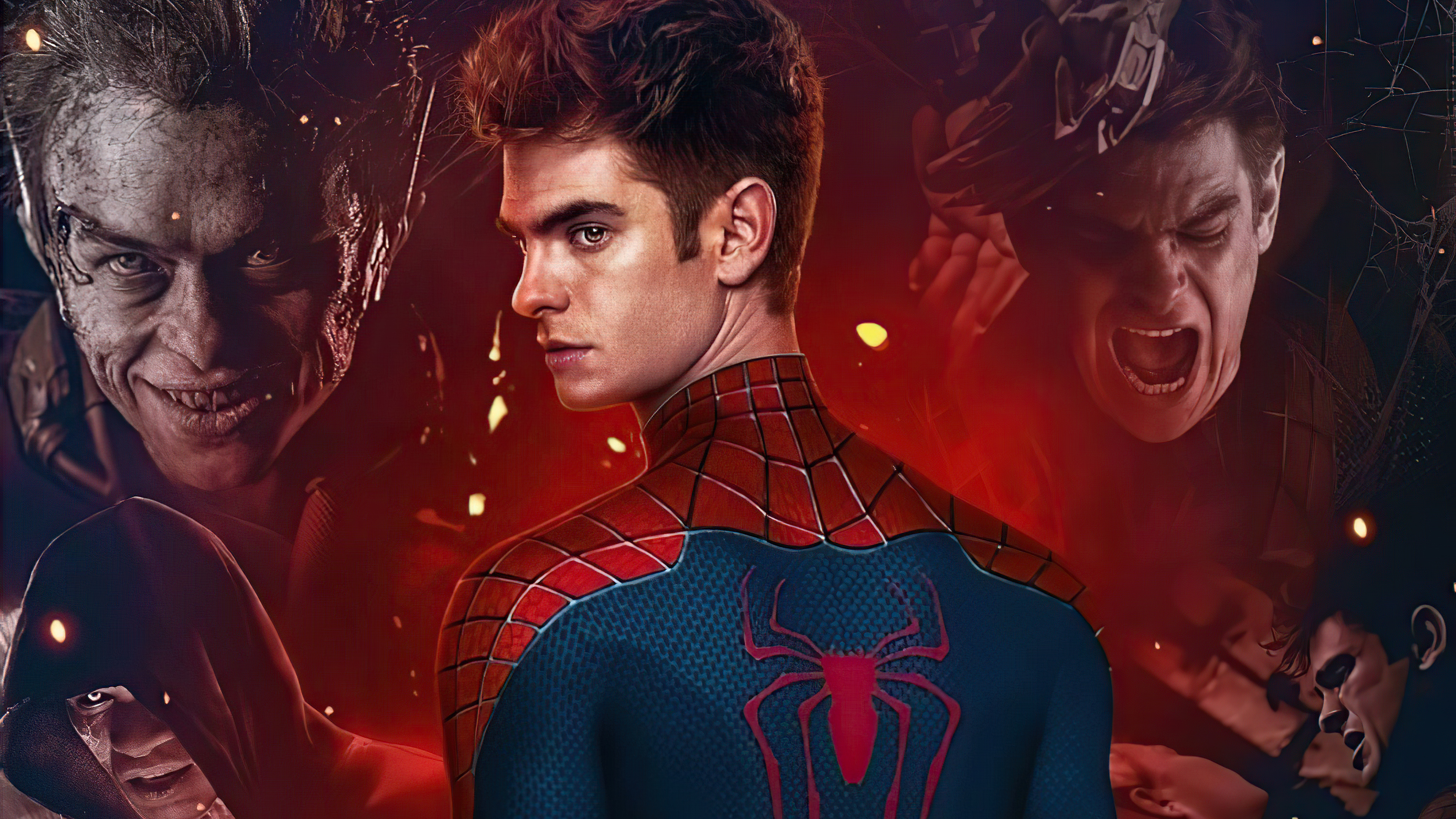 Andrew Garfield as Spiderman, High-definition resolution, Striking wallpapers, Superhero portrayal, 3840x2160 4K Desktop