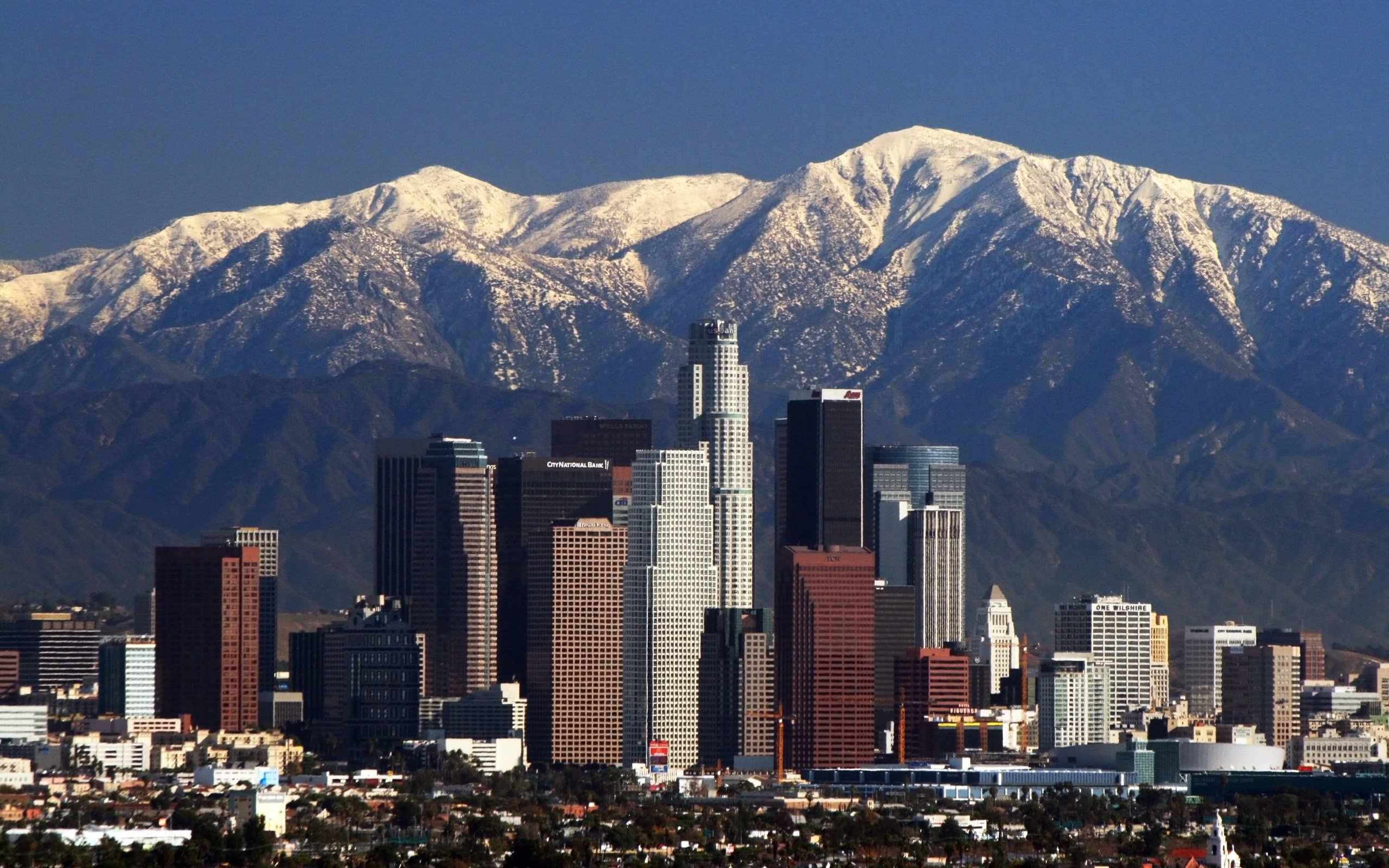 Los Angeles Skyline, Travels, LA wallpaper, Dodger wallpaper, 2560x1600 HD Desktop
