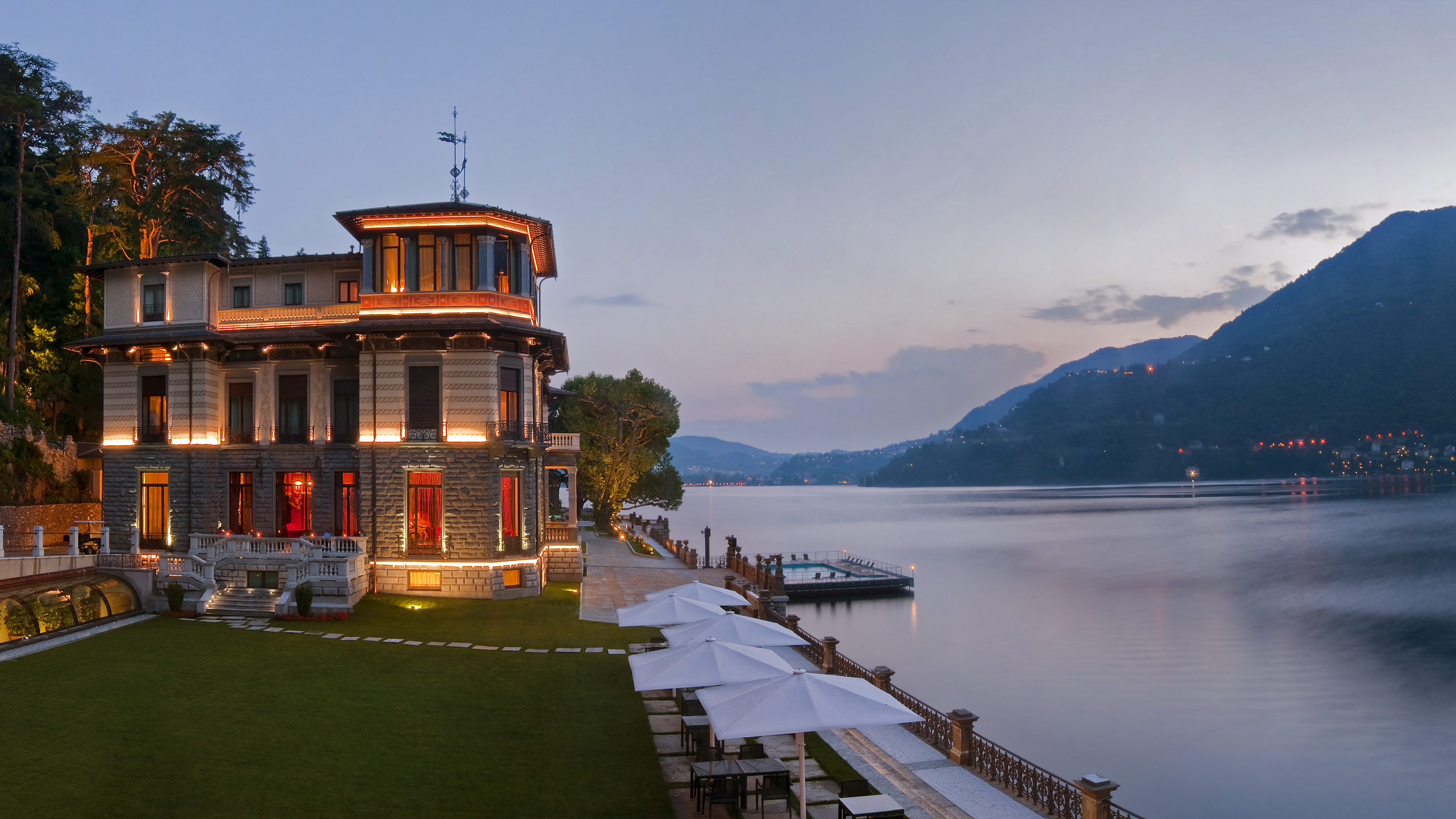 Lake Como, Architecture, Desktop wallpapers, Travel, 3840x2160 4K Desktop