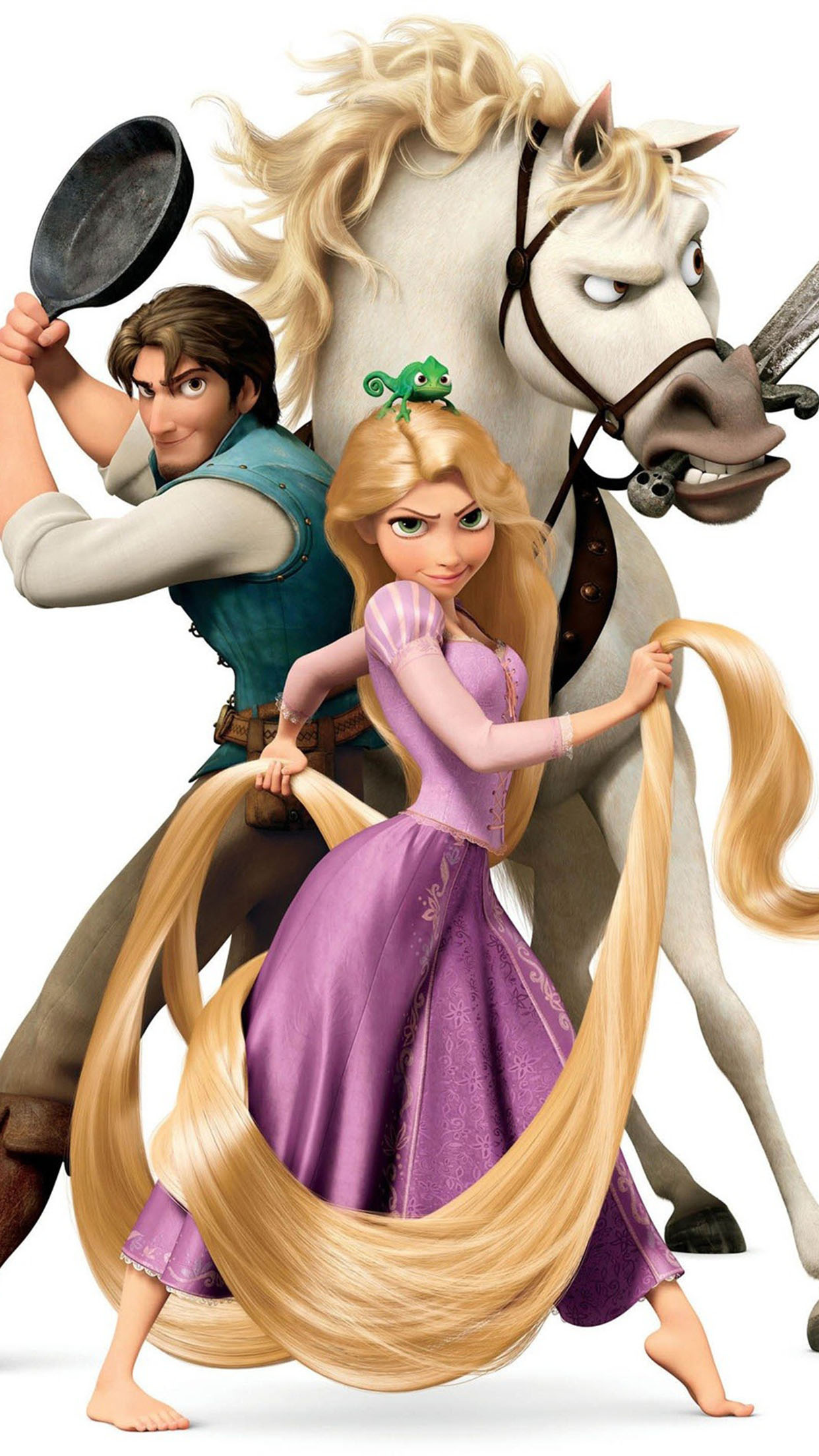 Rapunzel Animation, Tangled wallpaper, Flynn and Maximus, iPhone wallpaper, 1250x2210 HD Phone