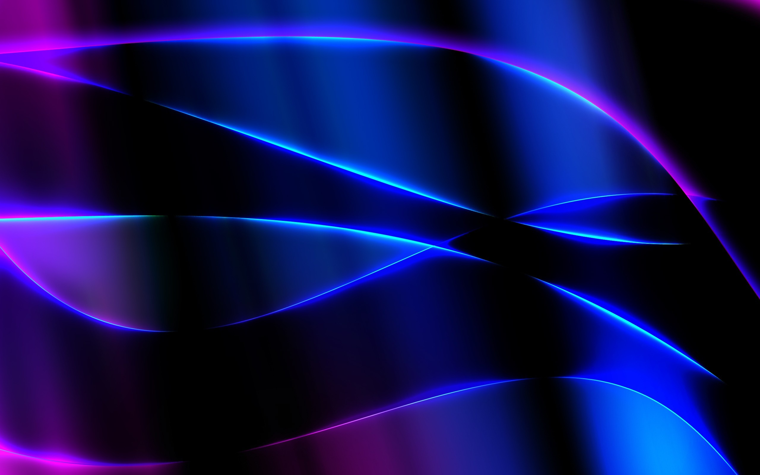 Neon abstract purple, Vibrant shapes and lines, Eye-catching visuals, Unique digital artwork, 2560x1600 HD Desktop