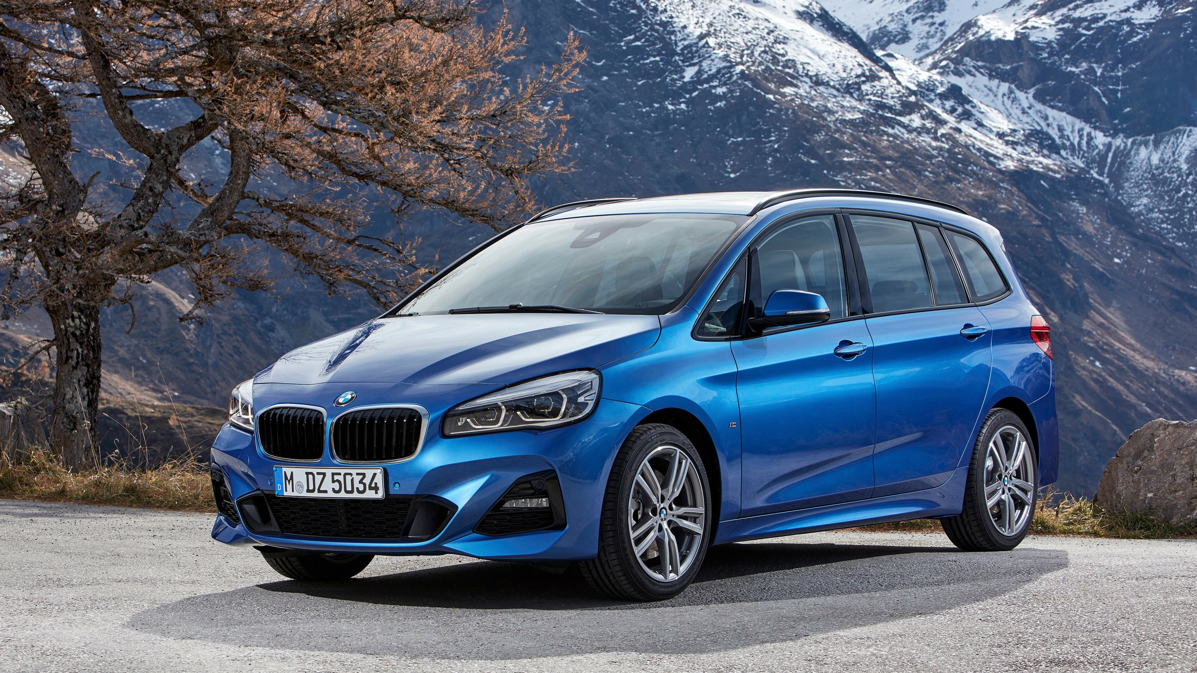 BMW 2 Series: An entry-level luxury car, Gran Tourer, 2019 cars. 3840x2160 4K Background.