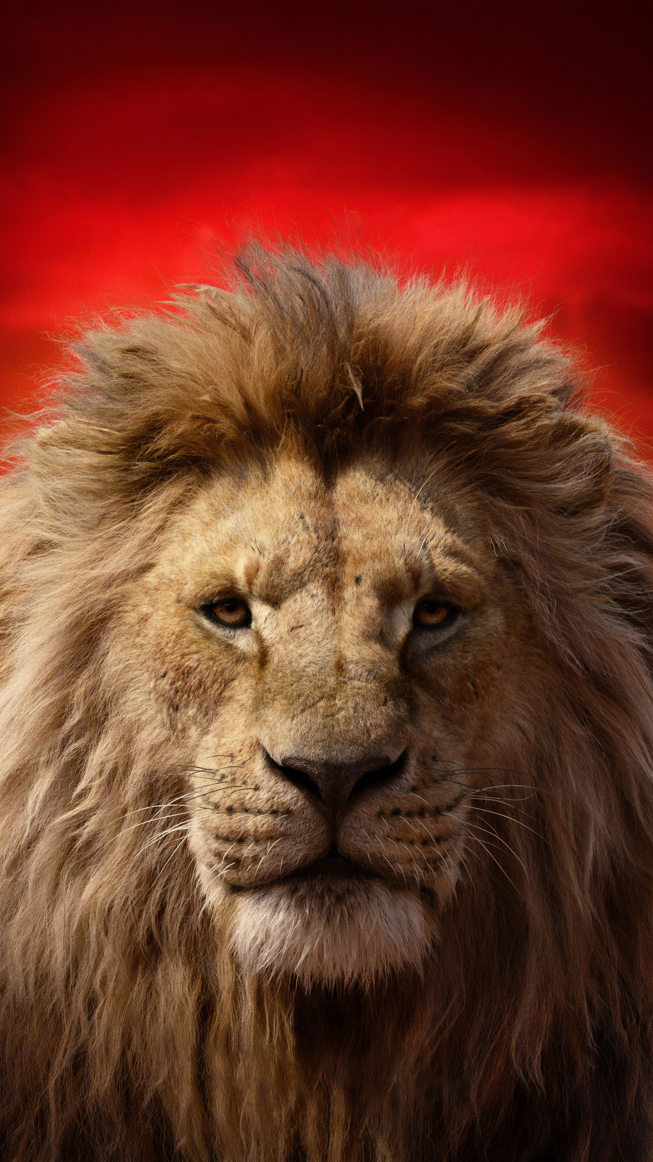 The Lion King, James Earl Jones as Mufasa, Stunning 4K imagery, Iconic characters, 2160x3840 4K Phone