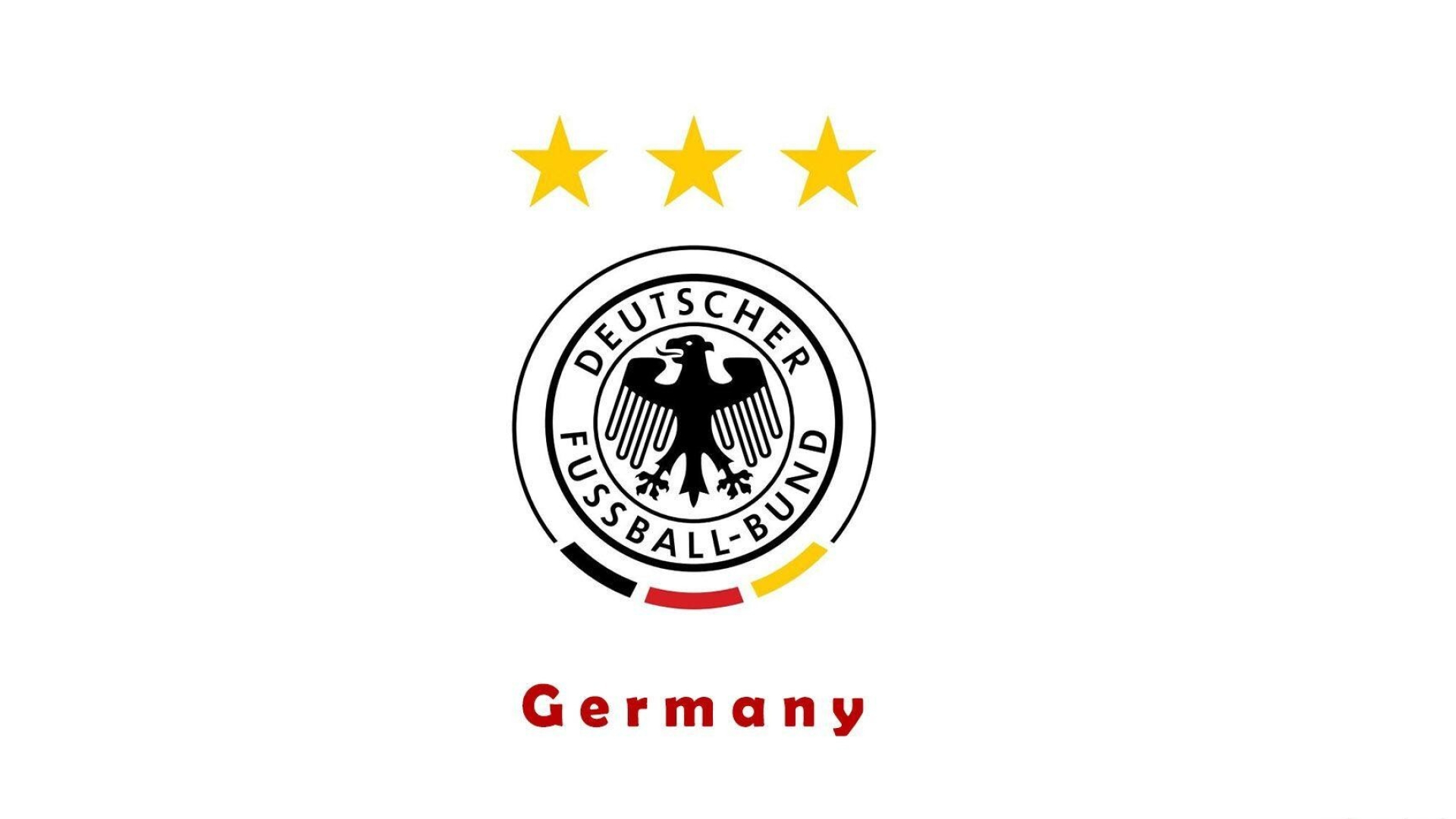 Germany Soccer Team: Minimalistic national football union emblem, One of the strongest football teams in the world. 1920x1080 Full HD Wallpaper.