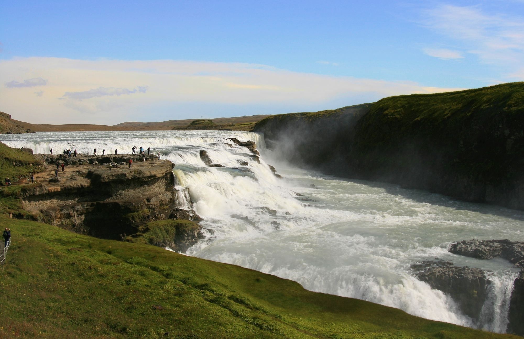 Gullfoss Waterfall, Iceland waterfalls, Nature's majesty, Stunning cascades, 2000x1300 HD Desktop