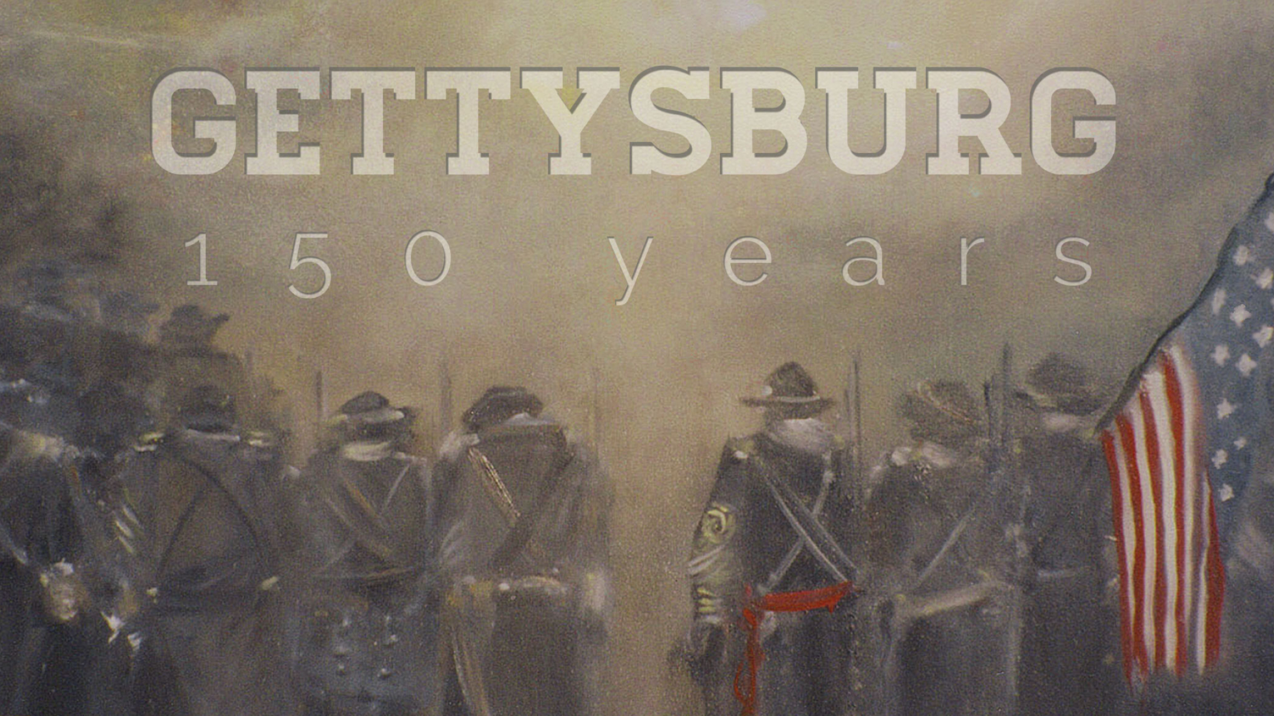 Gettysburg: Fan art dedicated to the 150th anniversary of the Battle of Gettysburg, The American Civil War. 2560x1440 HD Wallpaper.