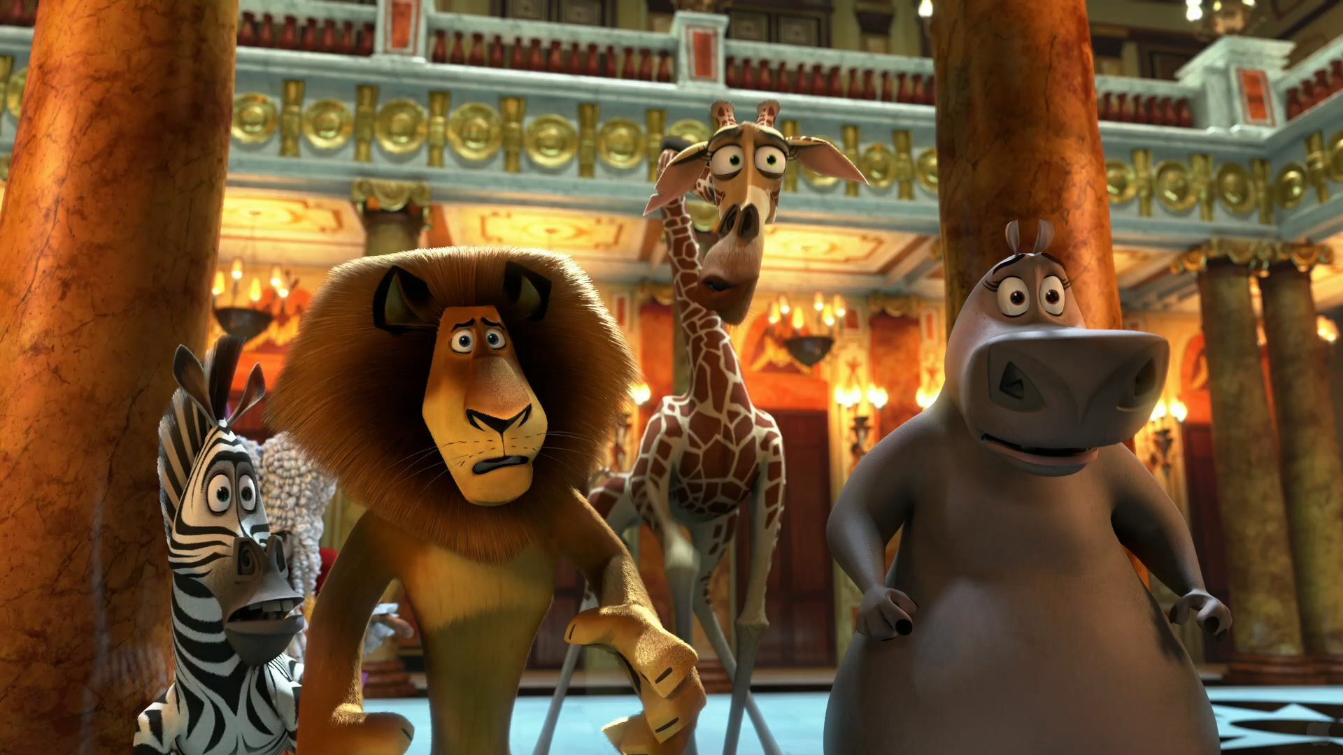Madagascar (Movie): Europe's Most Wanted, The eighth highest-grossing film of 2012. 1920x1080 Full HD Background.