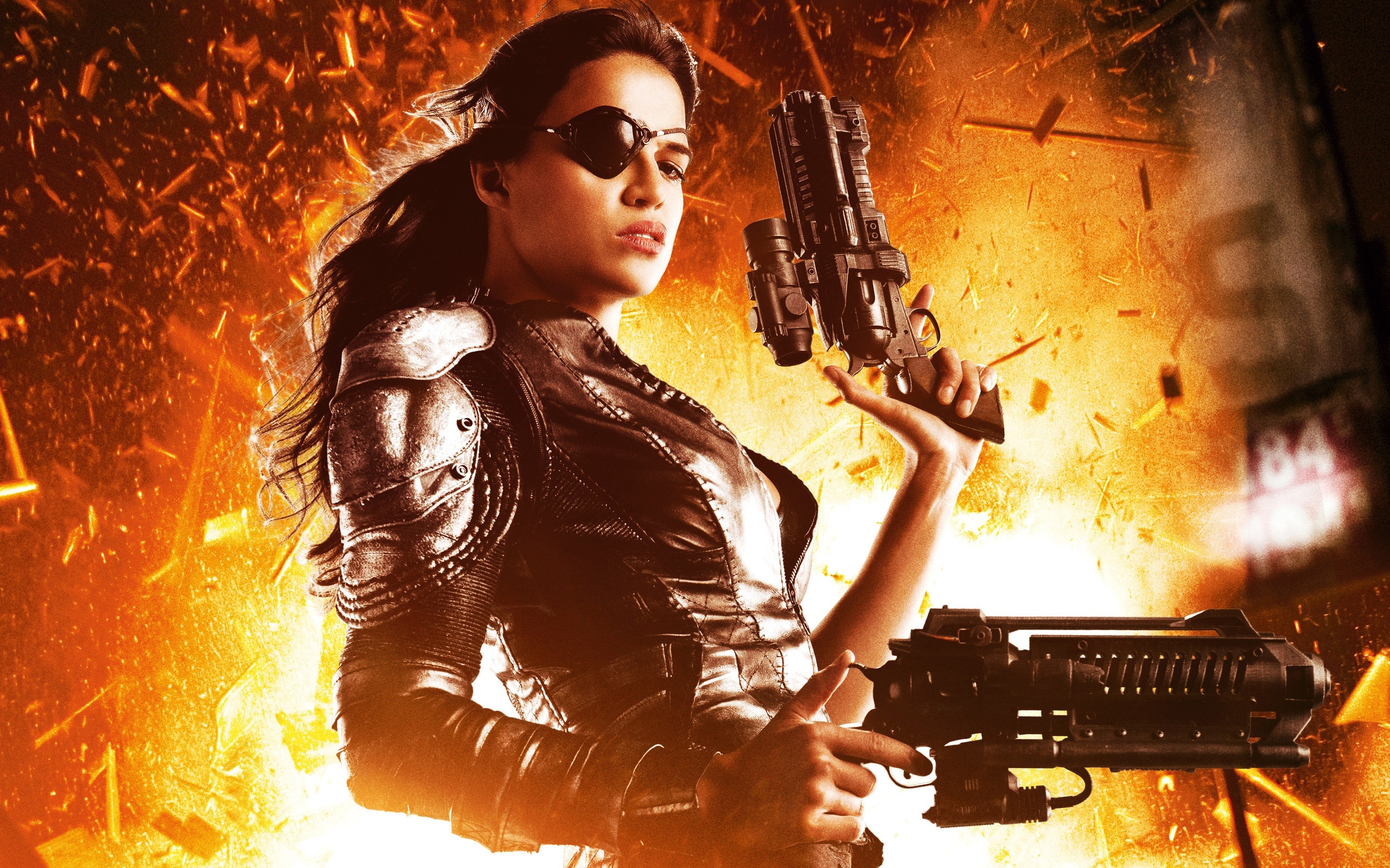 Michelle Rodriguez, Machete Kills, Chaotic wallpapers, Action movie, 2880x1800 HD Desktop