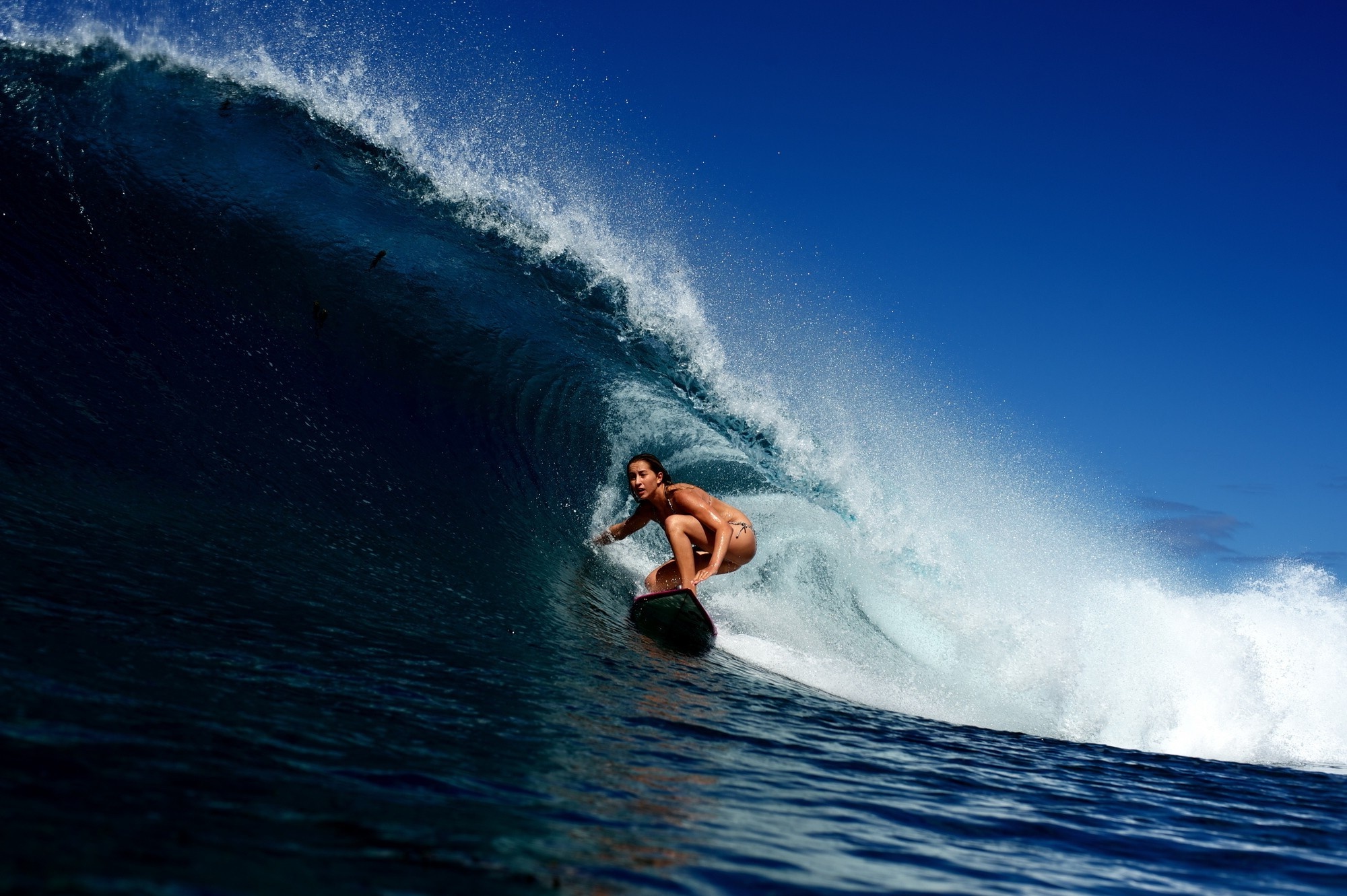 Surfing women, High-definition bliss, Surfer's paradise, Dynamic visuals, 2000x1340 HD Desktop
