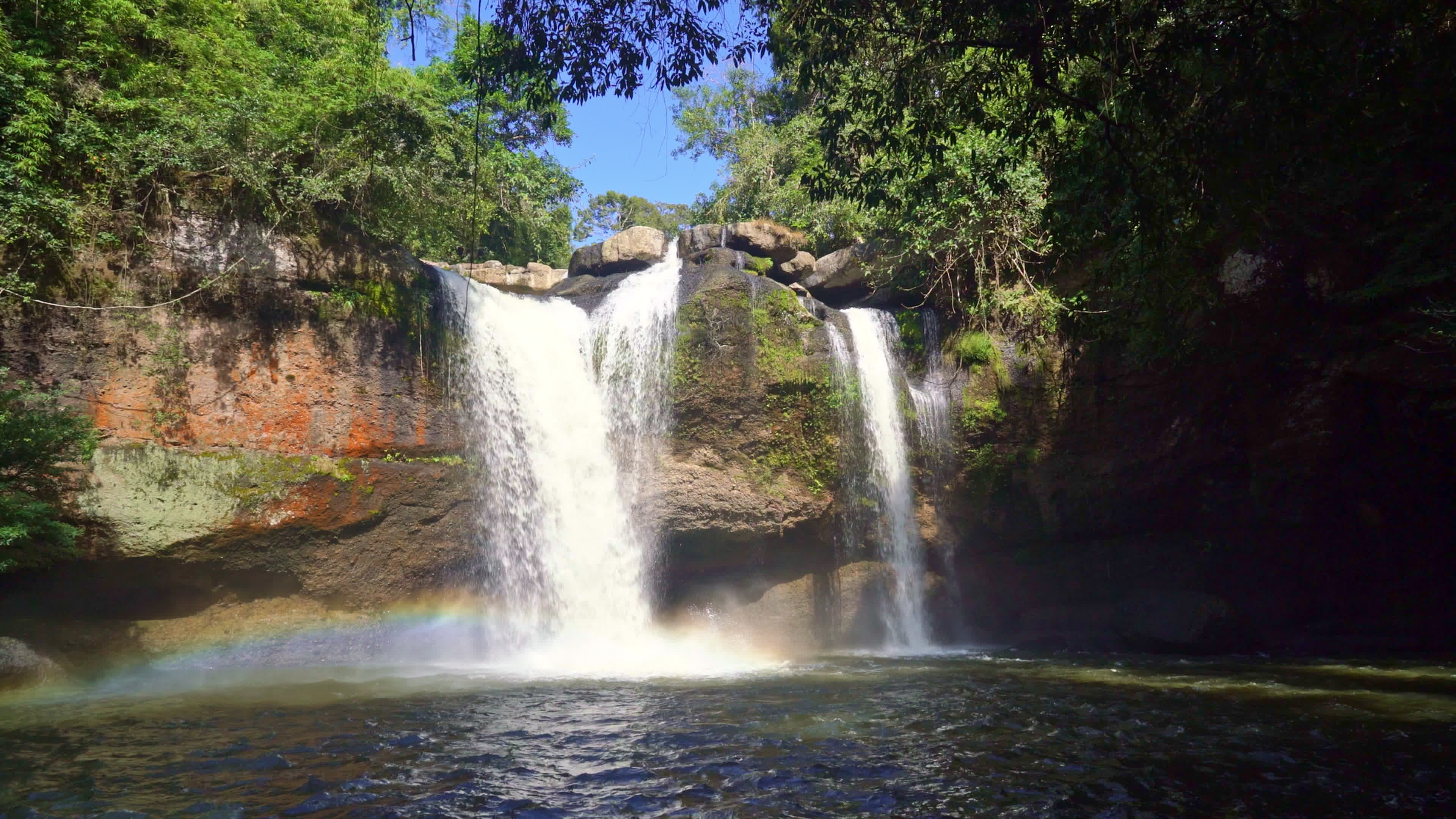 Khao Yai National Park, Beautiful waterfall, Thailand's gem, Natural wonder, 3840x2160 4K Desktop