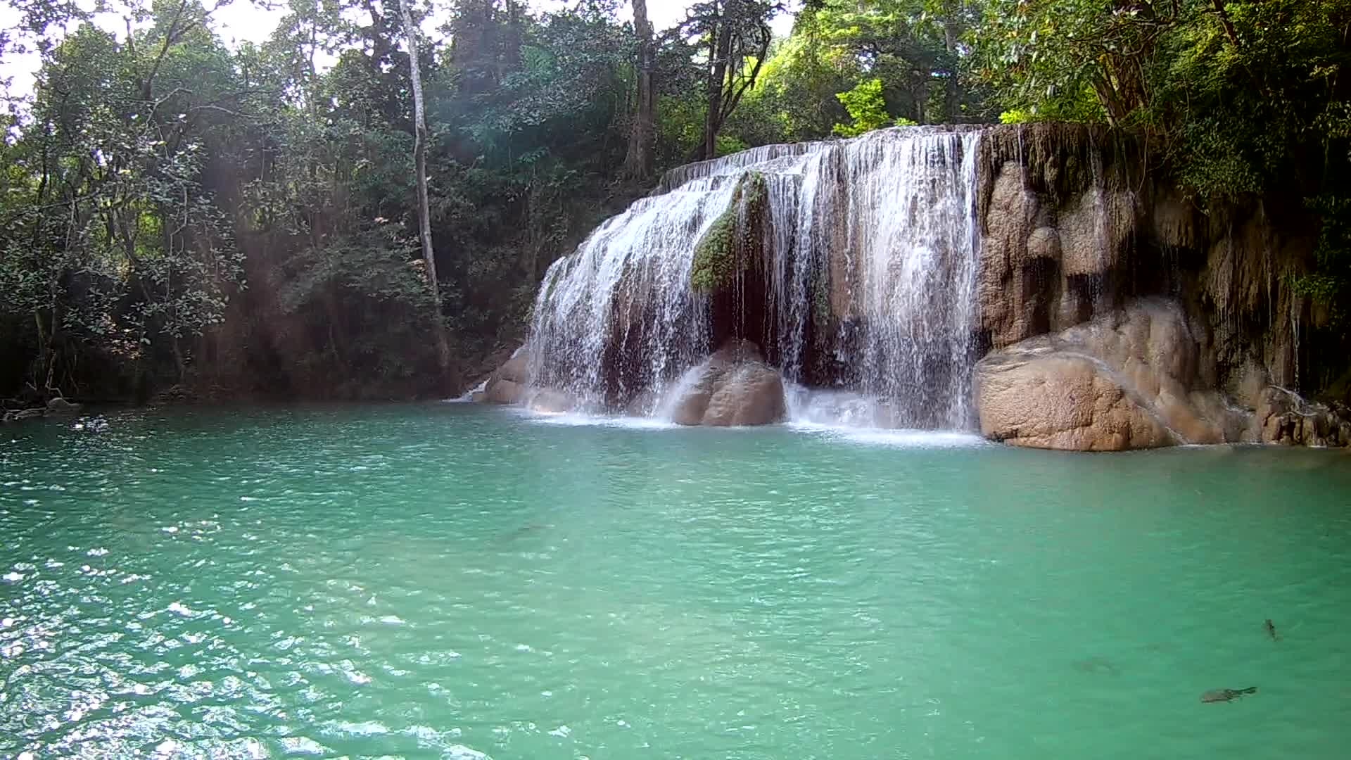 Erawan National Park, Captivating waterfall, Serene national park, Natural beauty, 1920x1080 Full HD Desktop