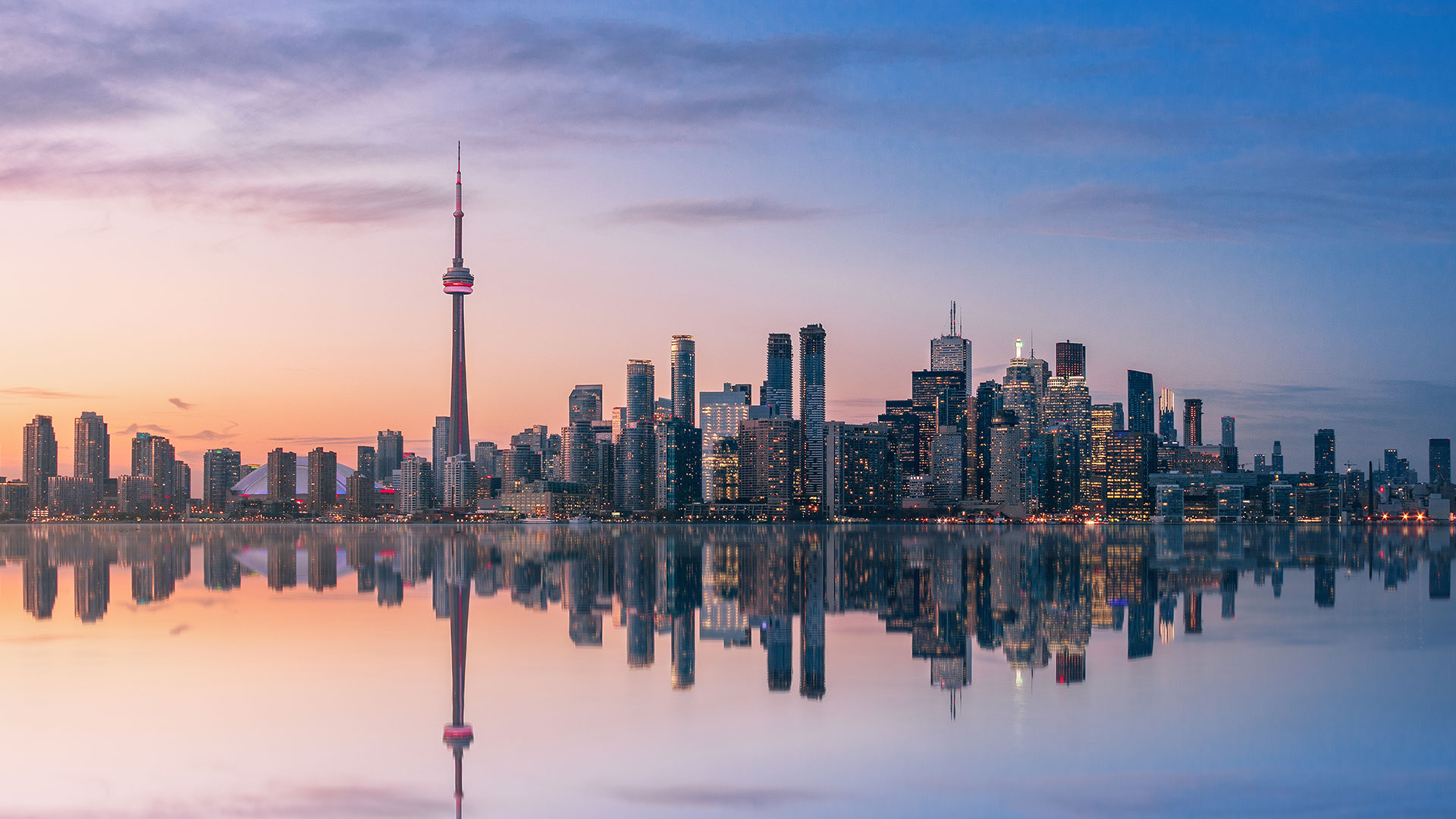 Toronto Skyline, Travels, Bing Gallery, Sunset view, 1920x1080 Full HD Desktop