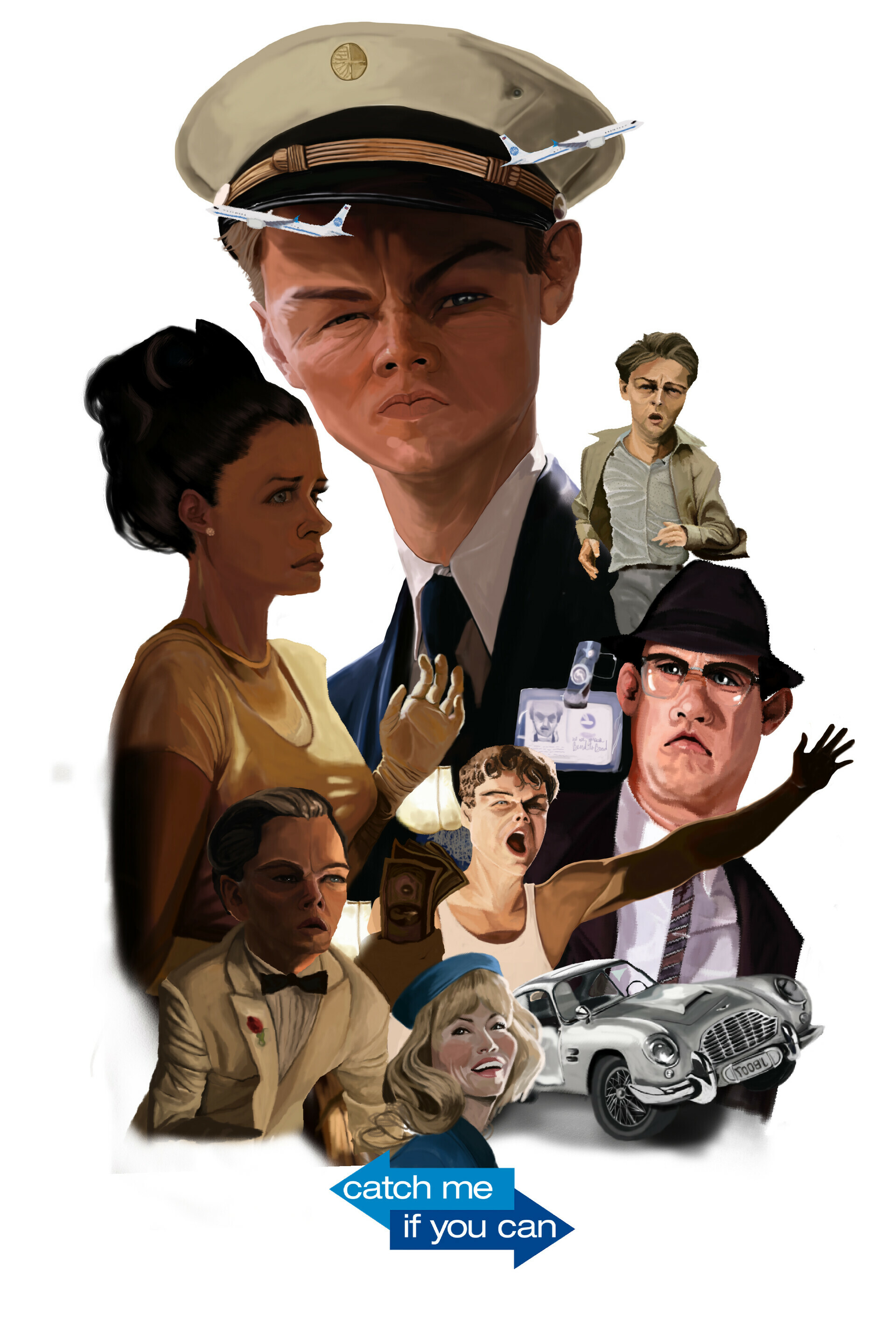 Catch Me If You Can: The film, starring Leonardo DiCaprio and Tom Hanks. 1920x2880 HD Wallpaper.