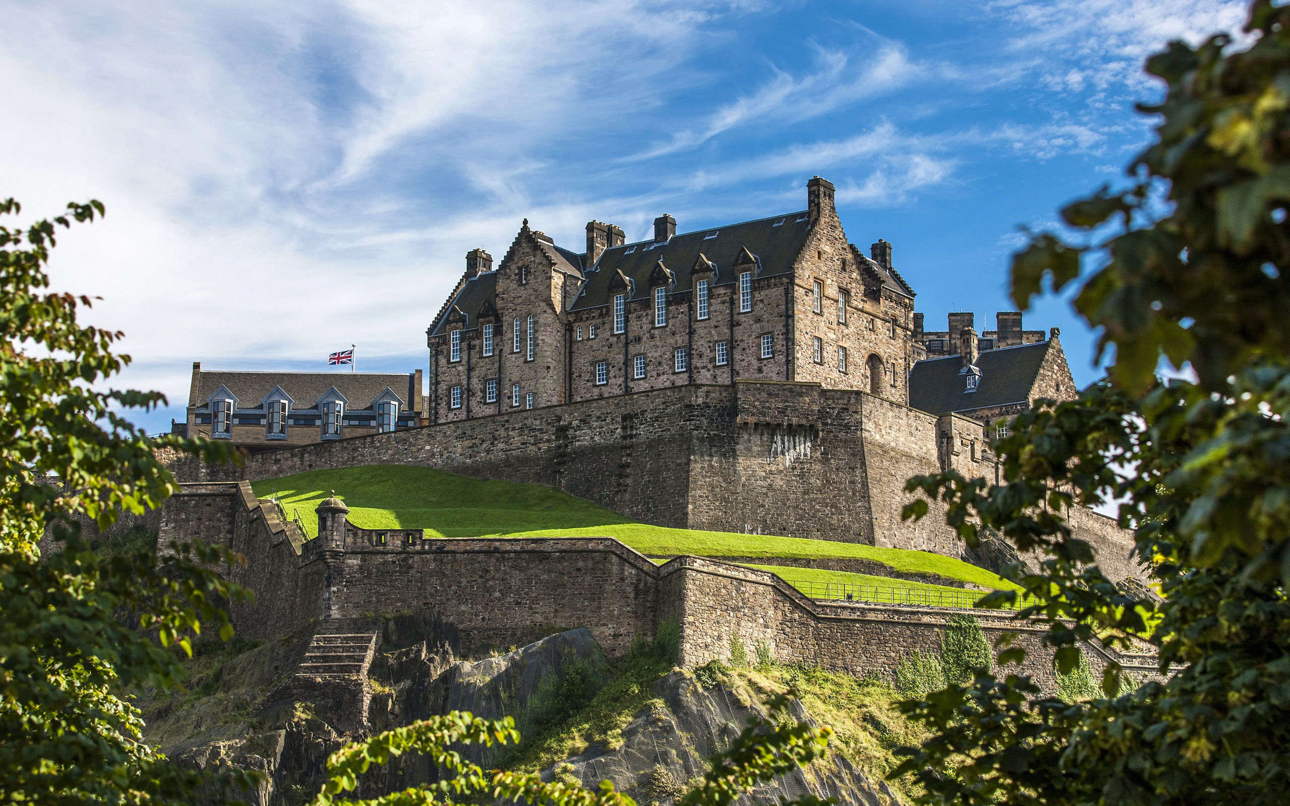 Edinburgh Castle, Alte Festung, Wahrzeichen Edinburgh, Schottland, 2560x1600 HD Desktop