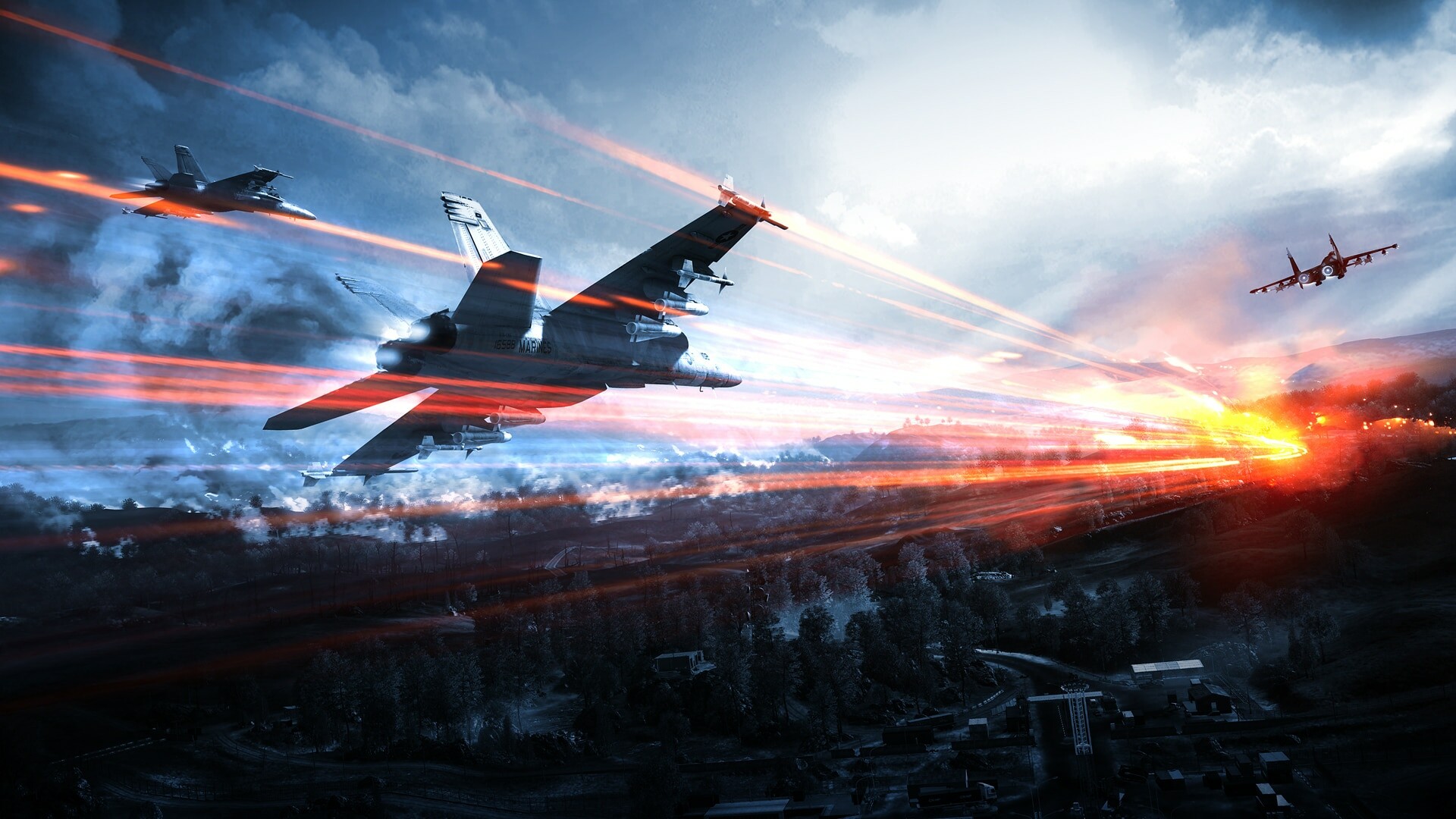 Battlefield 3: BF3, Debuts the new Frostbite 2 engine. 1920x1080 Full HD Background.