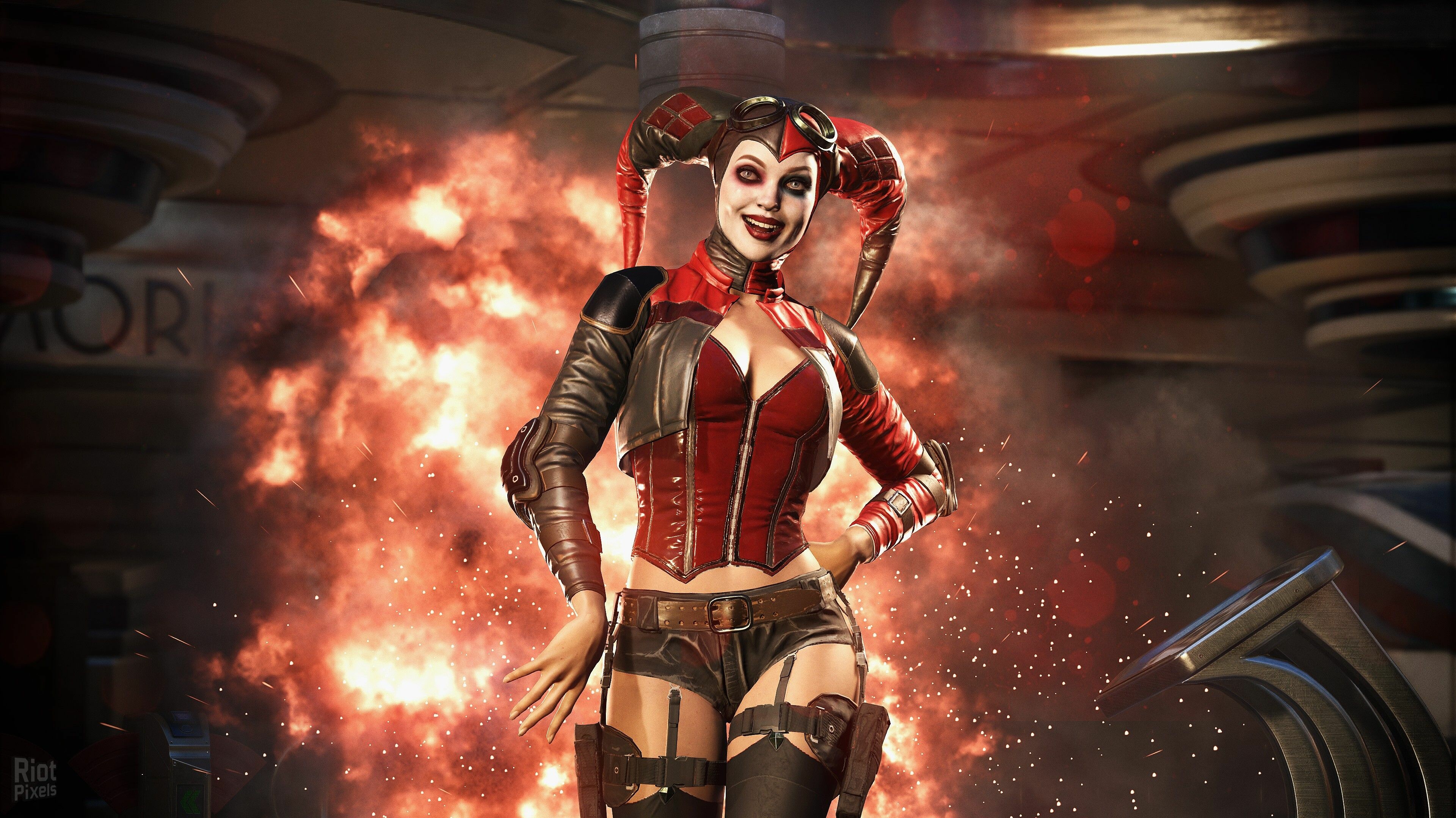 Harley Quinn: Injustice, Was introduced to the DC Universe in 1999. 3840x2160 4K Wallpaper.