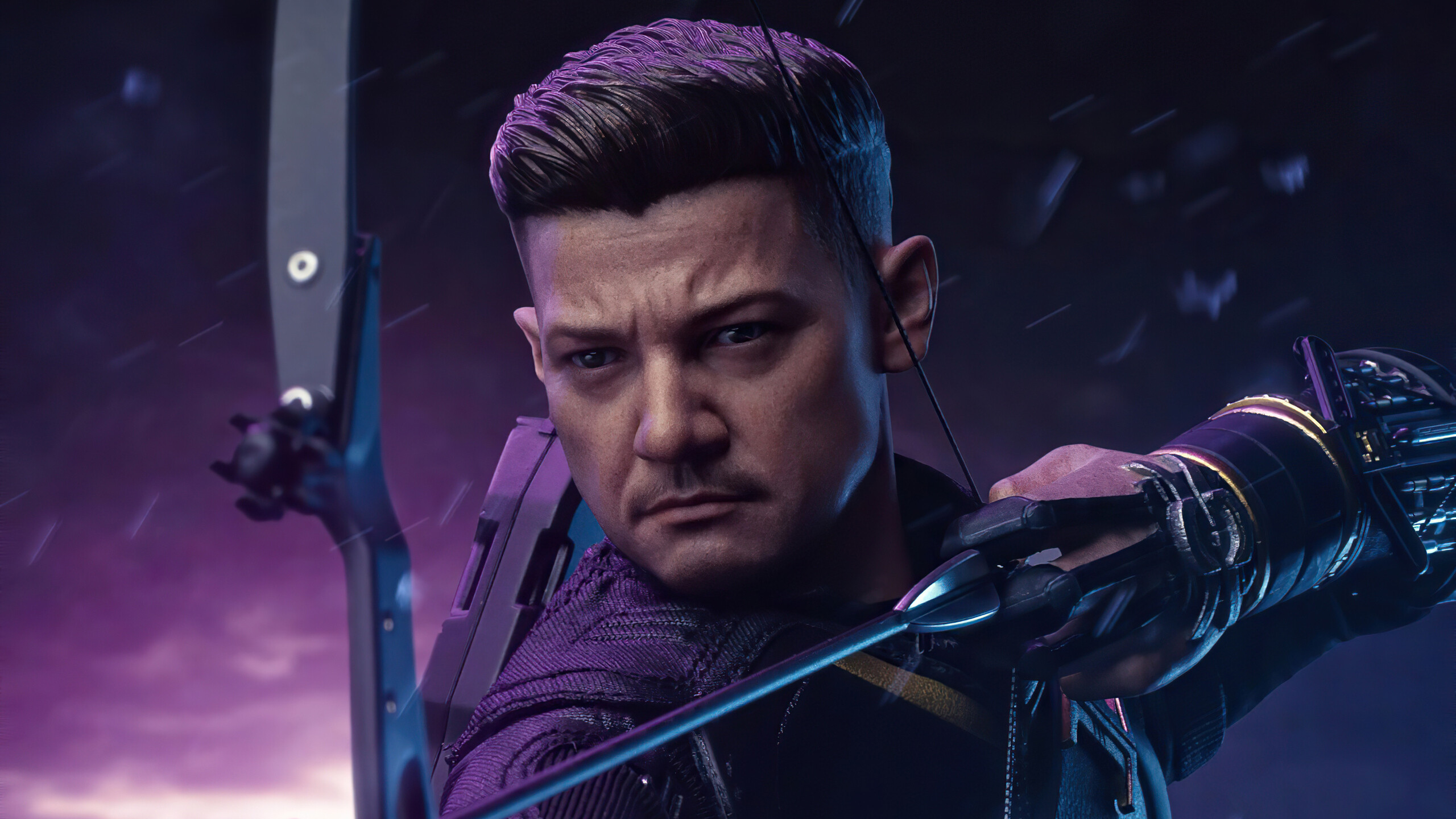 Hawkeye: A former special agent of S.H.I.E.L.D. and one of the founding members of the Avengers. 2560x1440 HD Background.