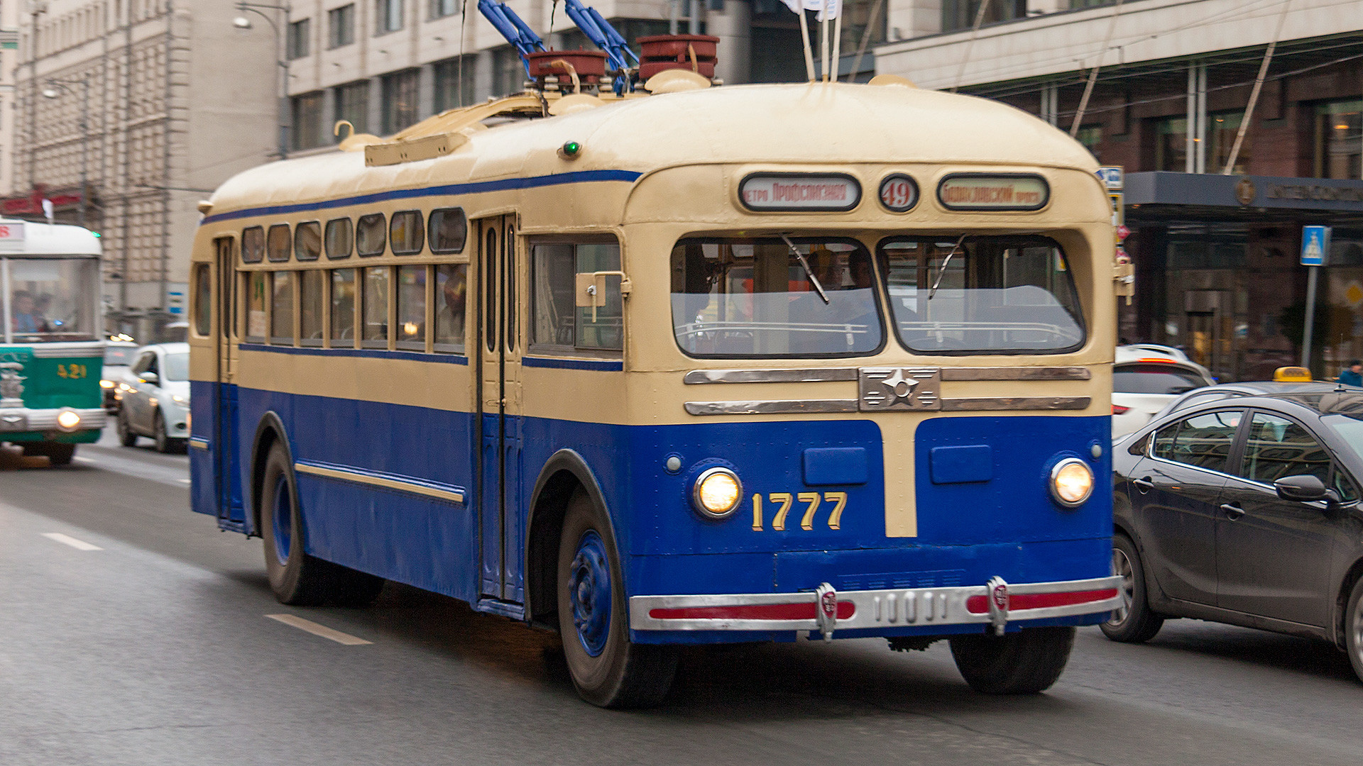 Trolleybus, Moscow's old public transport, Russia Beyond, 1920x1080 Full HD Desktop