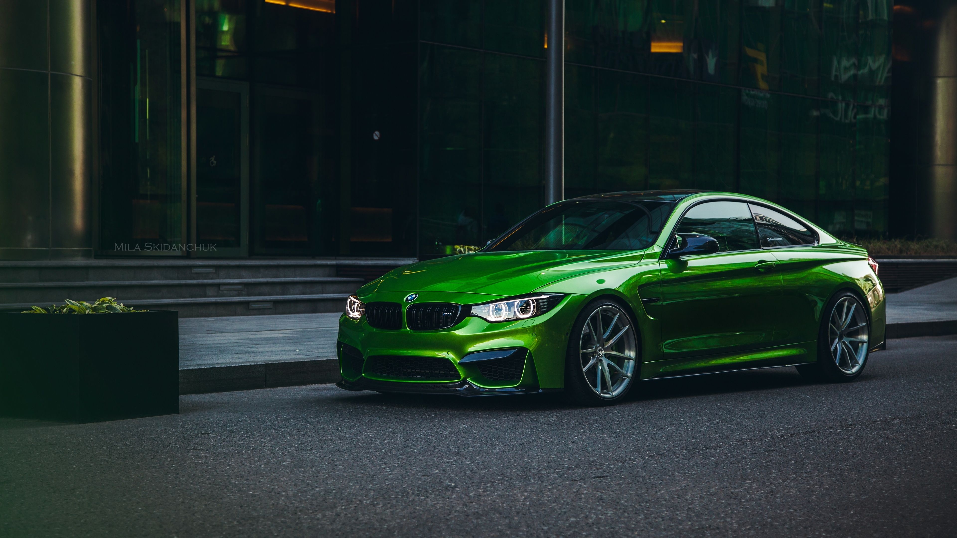 BMW M4, Green color, 4K HD wallpapers, Striking visuals, 3840x2160 4K Desktop