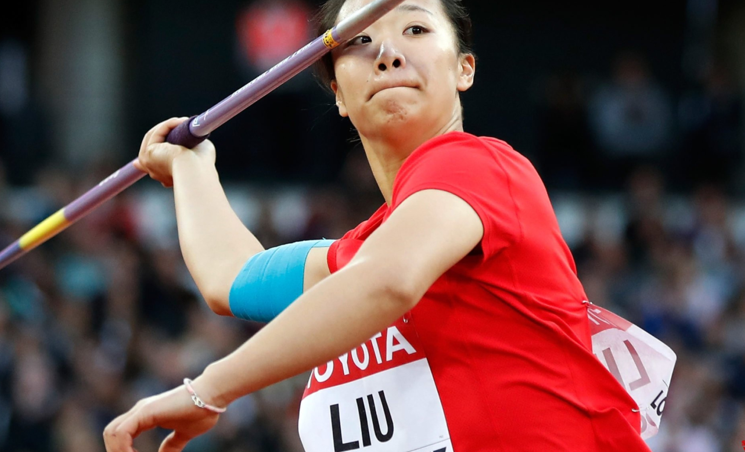 Liu Shiying, Energy conservation, Olympic javelin thrower, 2560x1560 HD Desktop