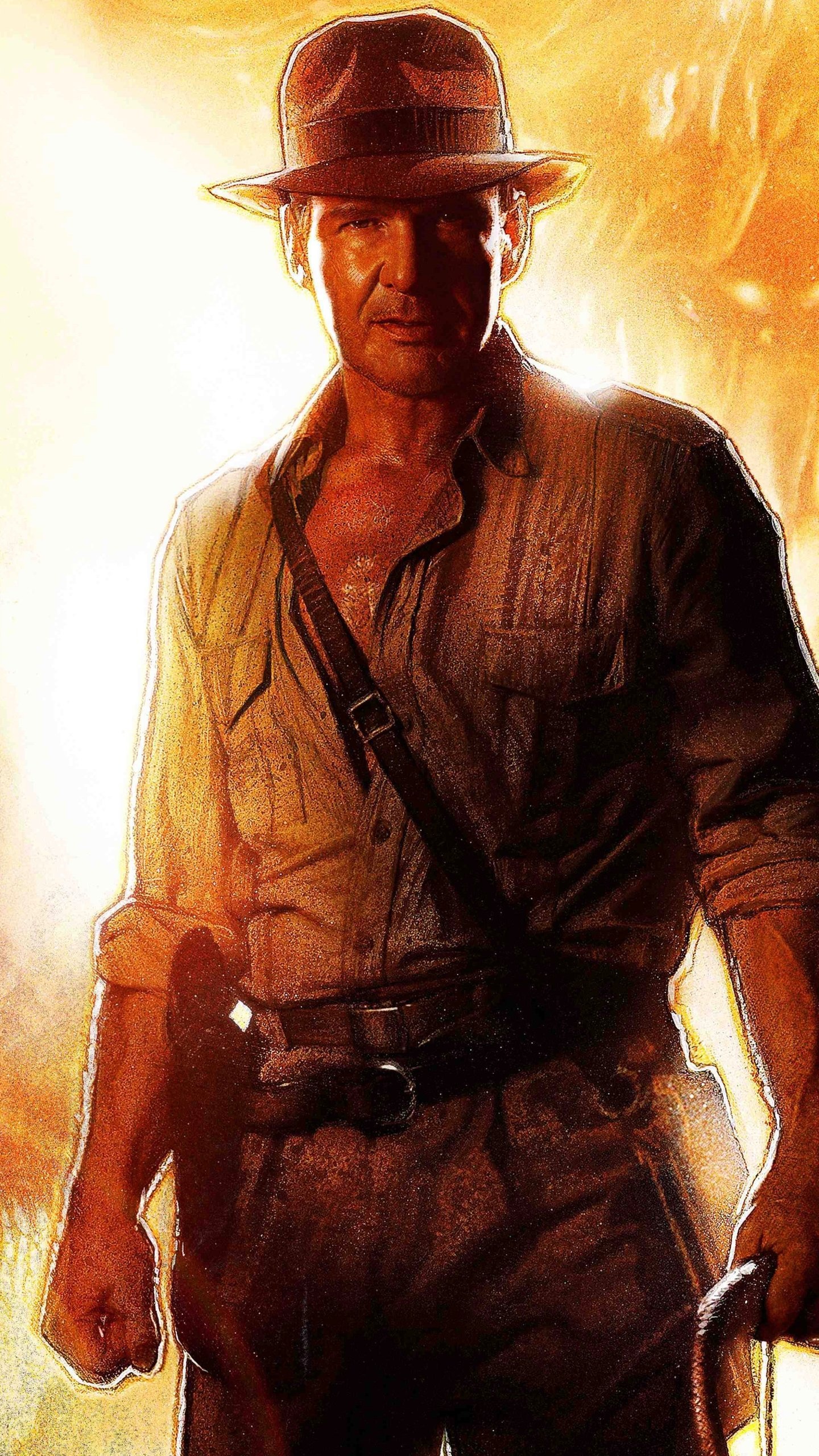 Harrison Ford: Indiana Jones and the Kingdom of the Crystal Skull (2008). 1440x2560 HD Wallpaper.