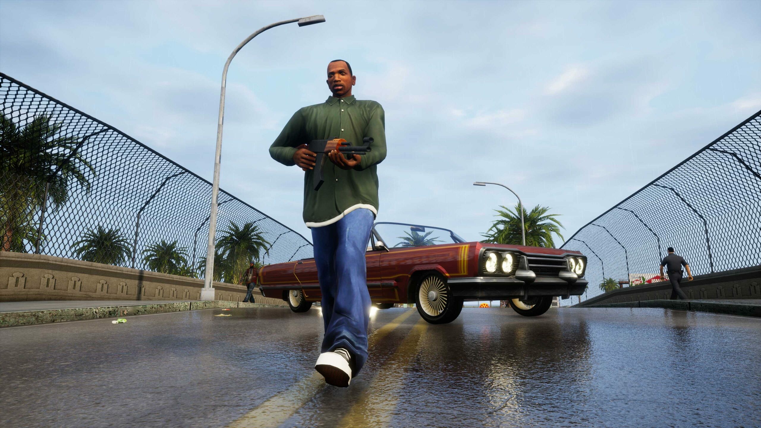 Grand Theft Auto: San Andreas: The game features references to many real-life elements of the world, such as its cities, regions, and landmarks. 2560x1440 HD Background.