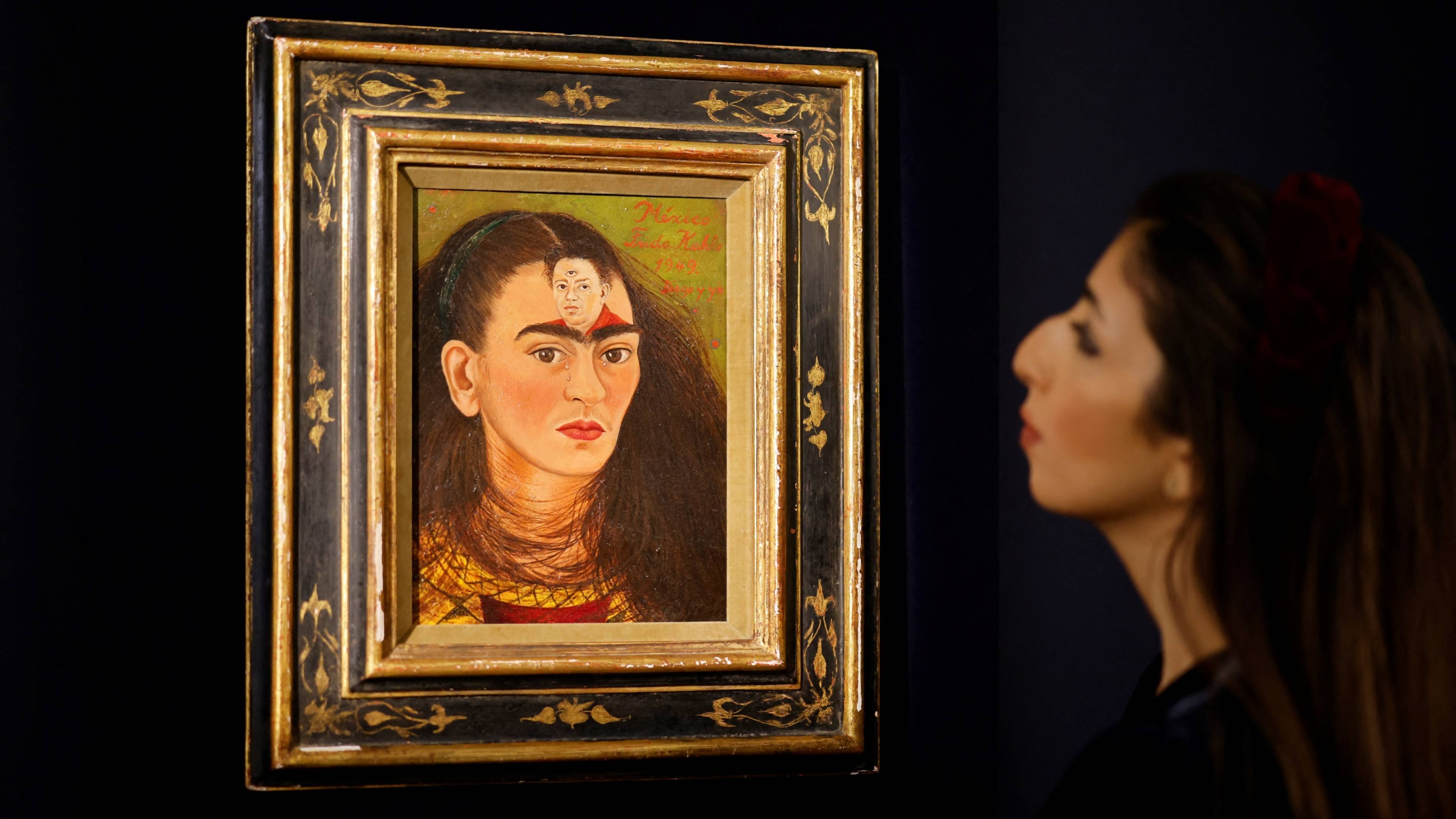 Frida Kahlo, Self-portrait record, Love and psyches, Diego Rivera, 3840x2160 4K Desktop