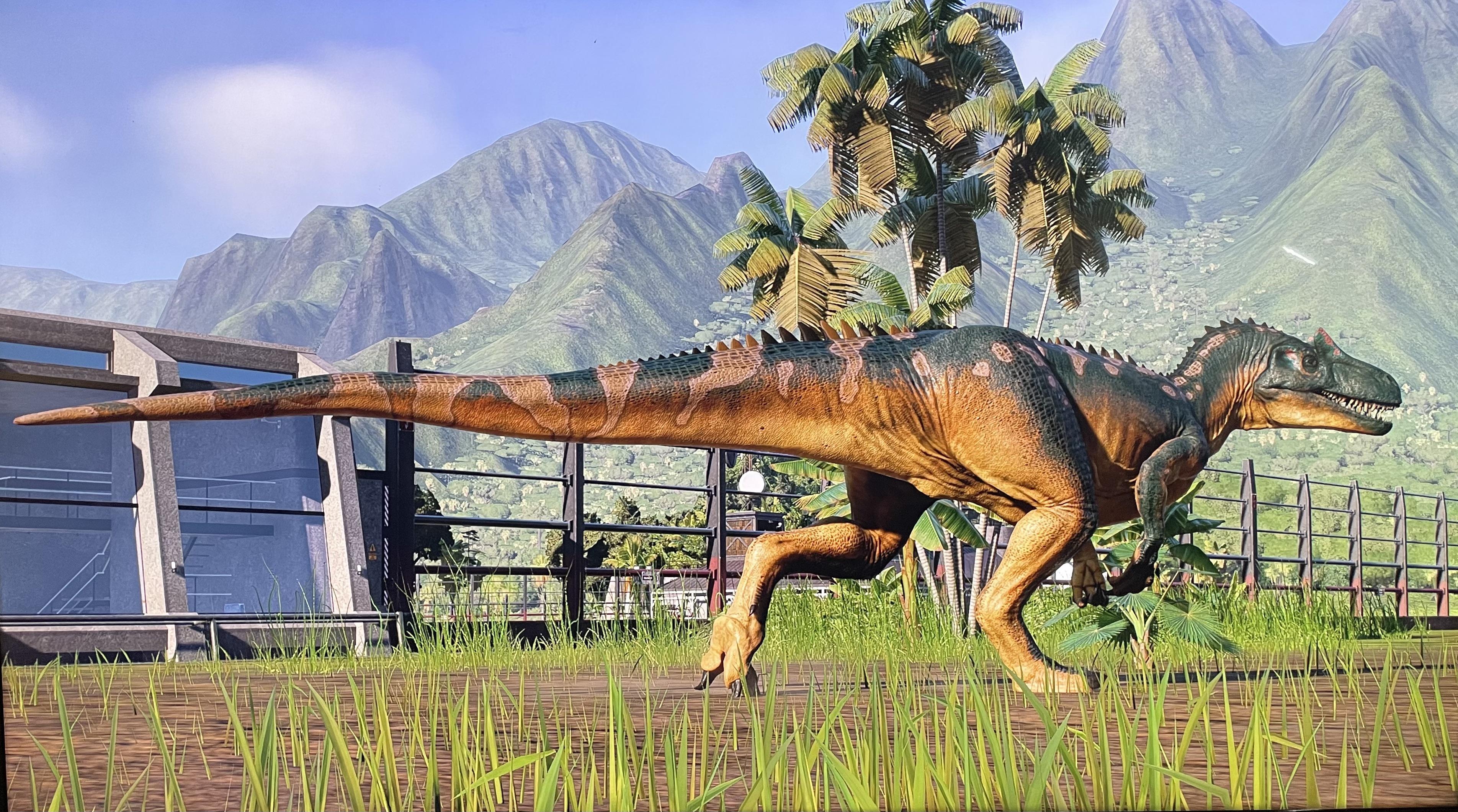 Allosaurus, Mangrove forest, Favourite creature, Jurassic World Evolution, 3810x2130 HD Desktop