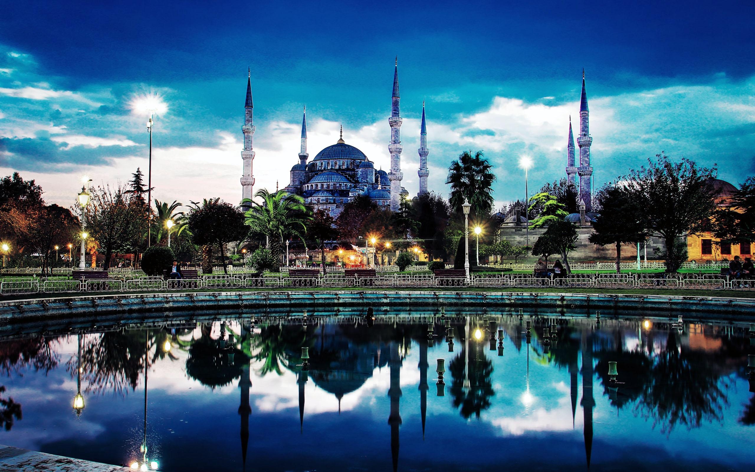 Palace: Istanbul, Blue Mosque, An Ottoman-era historical imperial mosque. 2560x1600 HD Wallpaper.
