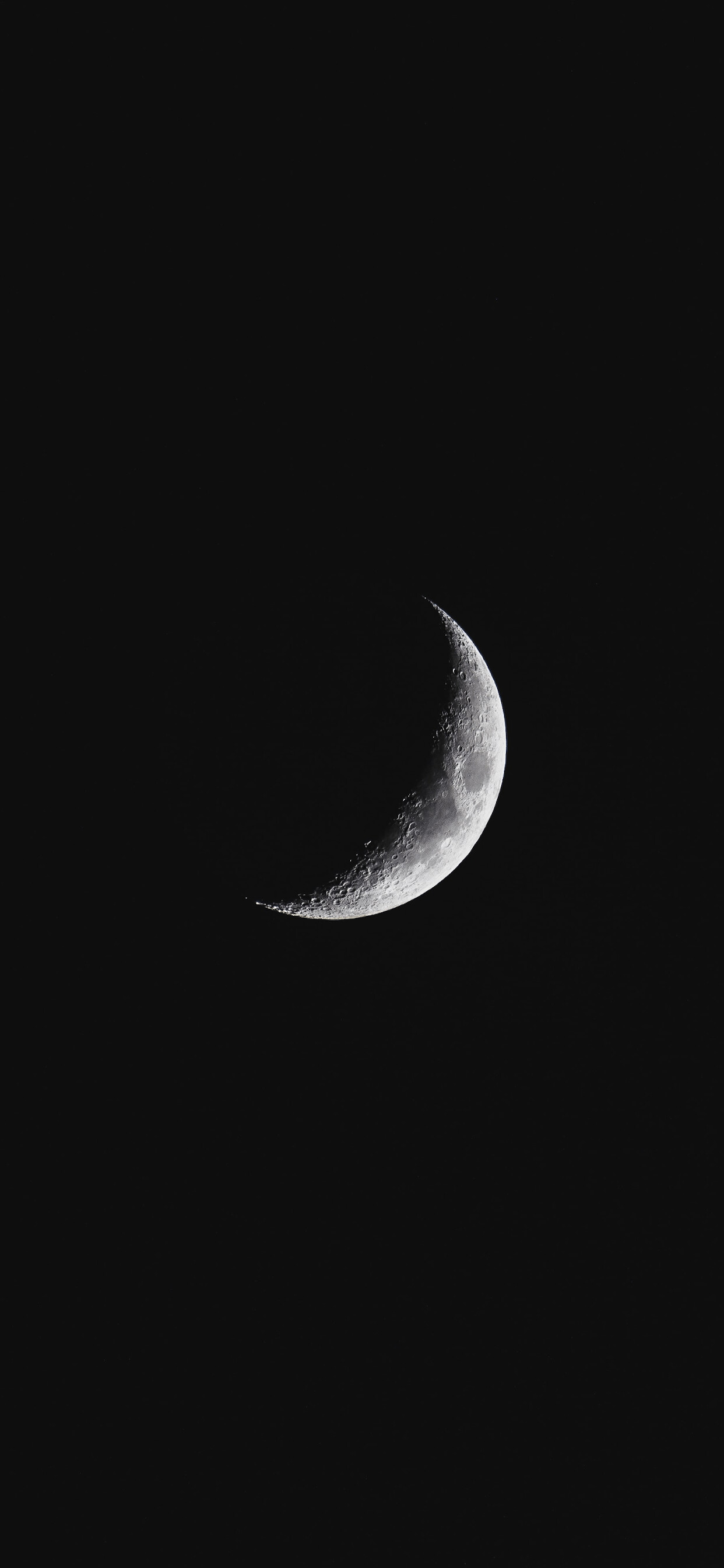 Moon: The Waxing Crescent, The second phase in the cycle of phases. 1250x2690 HD Wallpaper.
