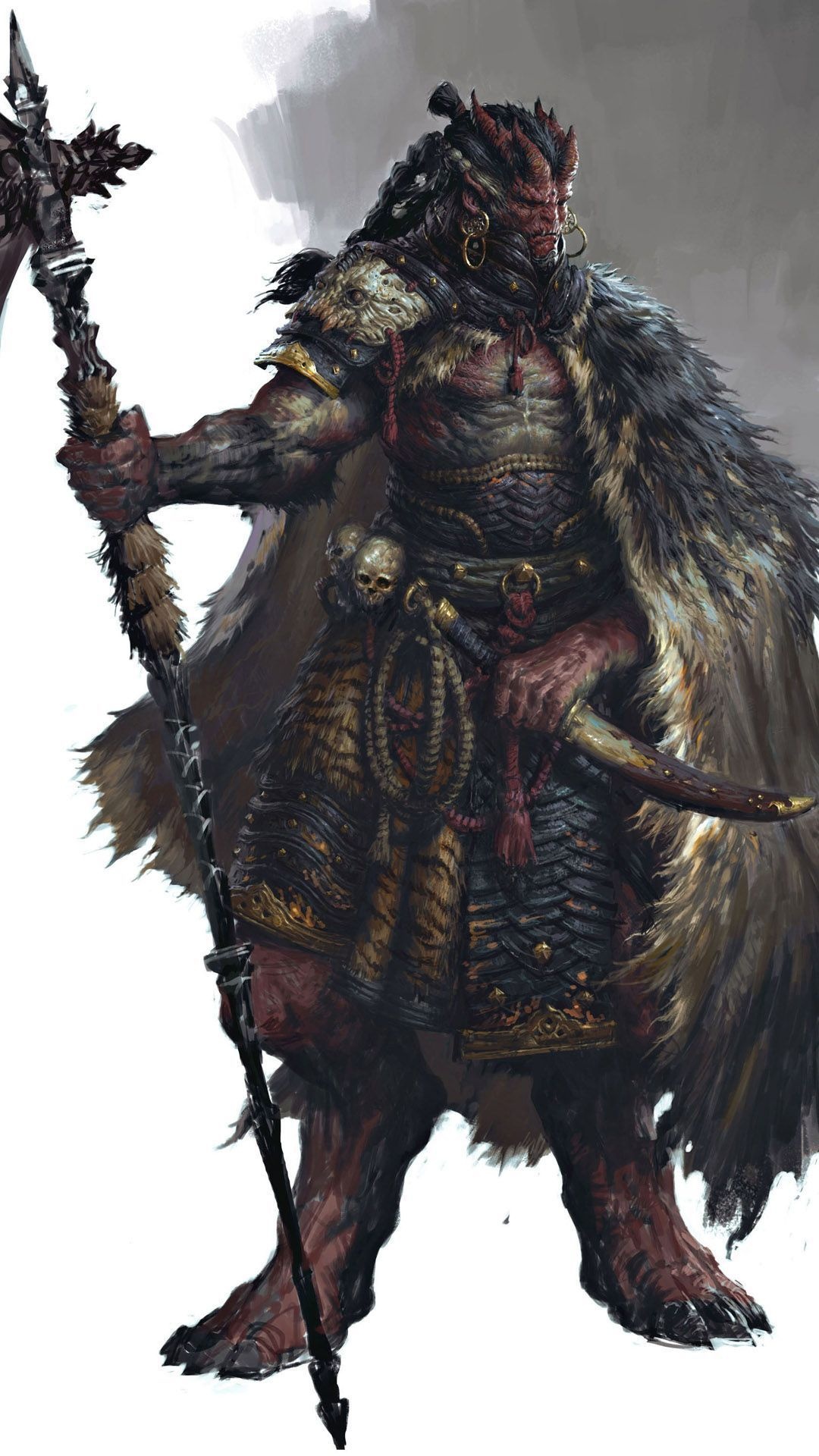 Orc warrior art, Mobile wallpapers, Character design, Fantasy illustrations, 1080x1920 Full HD Phone