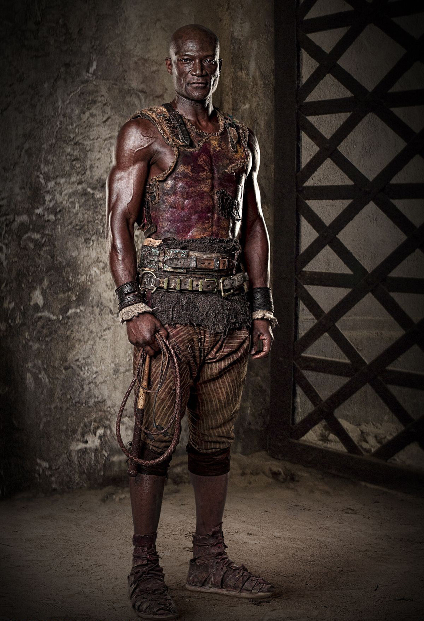 Spartacus: Blood and Sand: An African slave who serves as a trainer of Batiatus' gladiators. 1400x2050 HD Wallpaper.