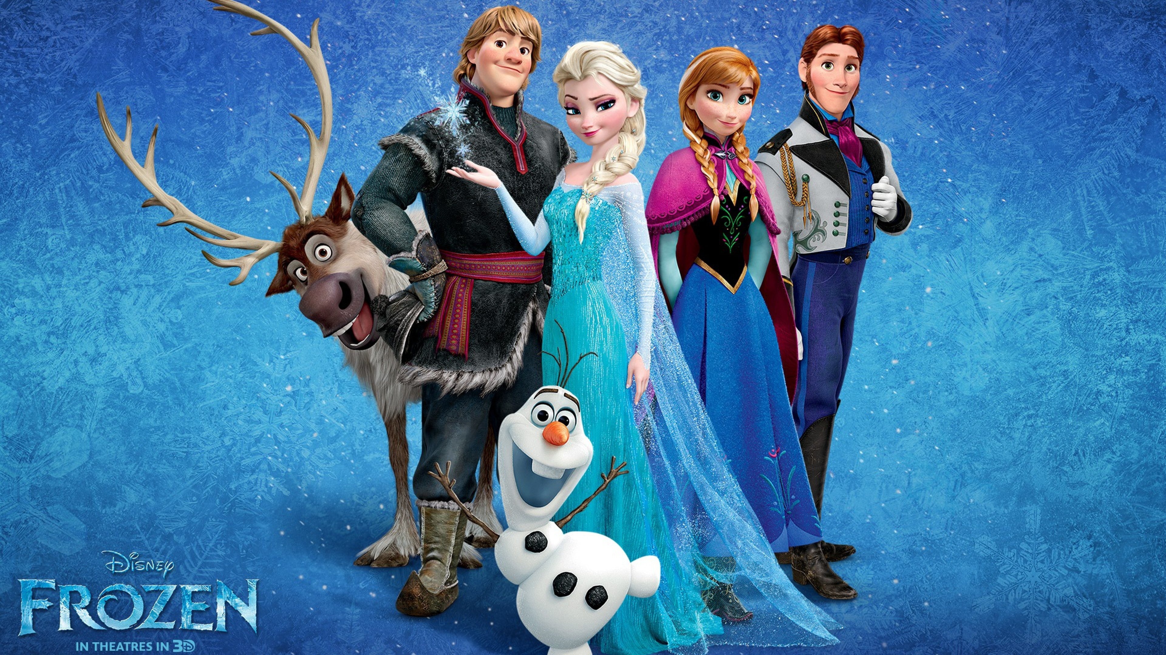 Kristoff, Elsa Anna Olaf, Disney wallpapers, 3840x2160 4K Desktop