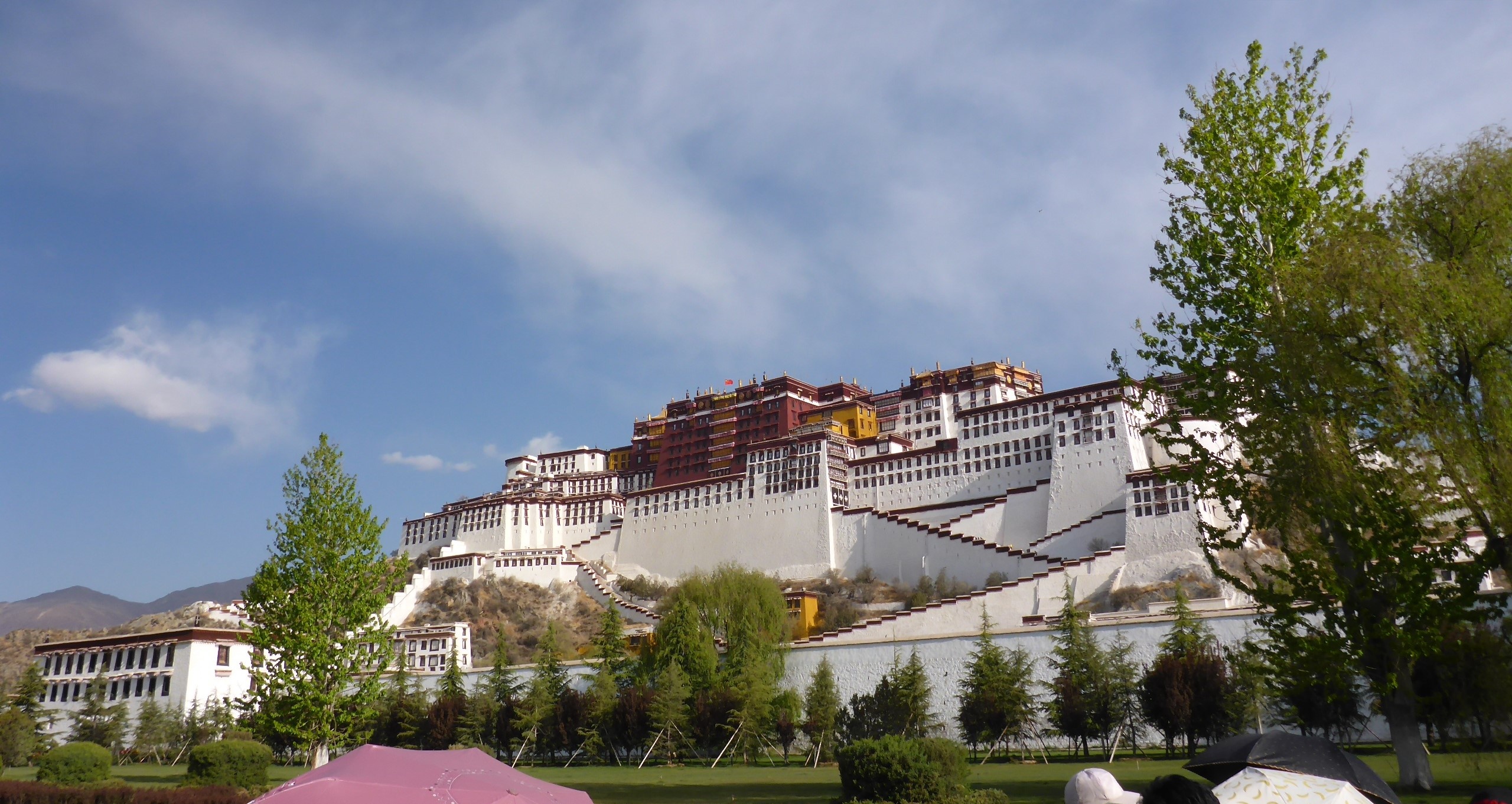 Potala Palace, Lhasa, Tibet, Multi-country adventures, Shenature Nepal, 2560x1370 HD Desktop