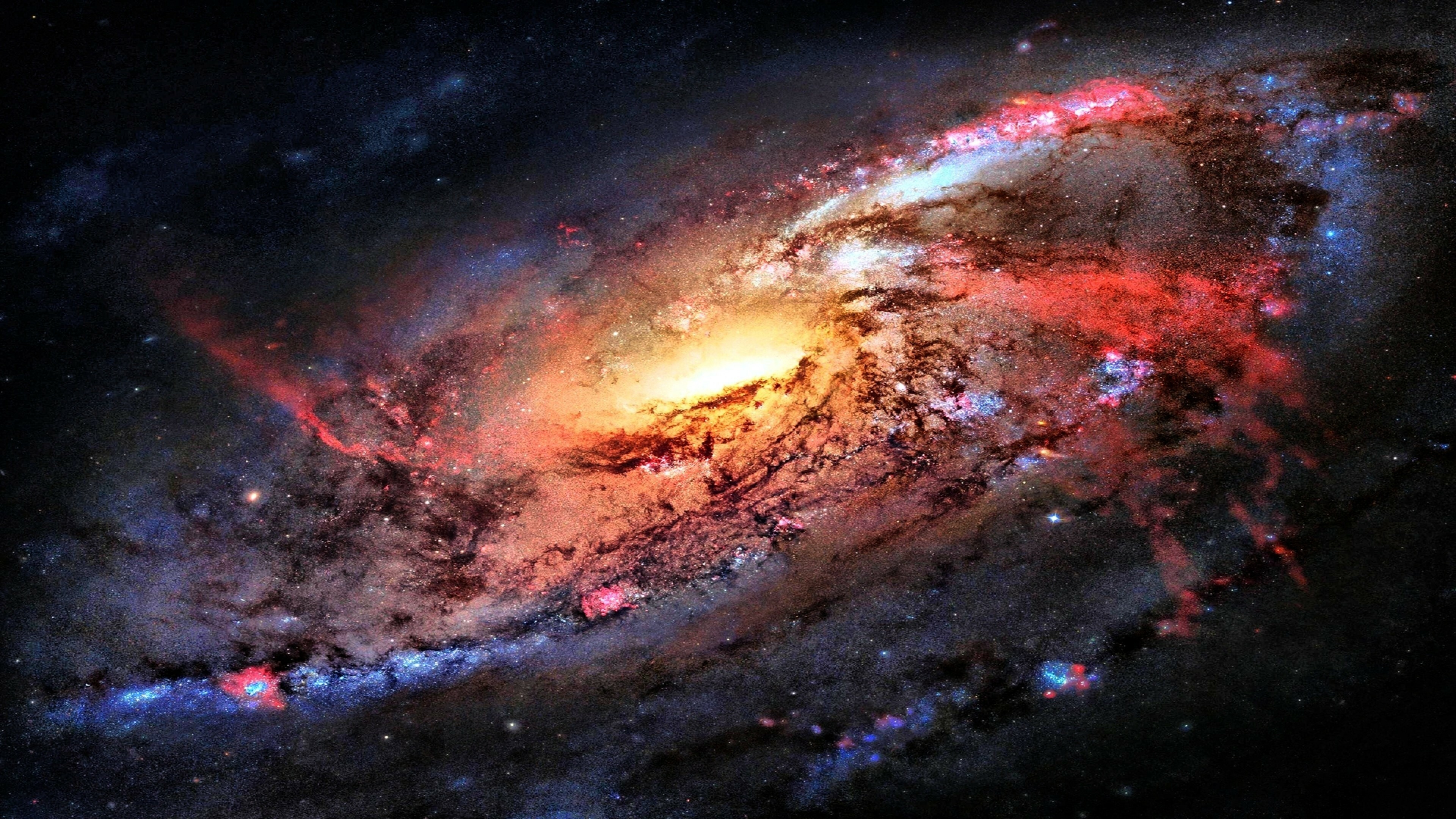 Galaxy: Milky Way, contains the Solar System, Universe. 3840x2160 4K Background.