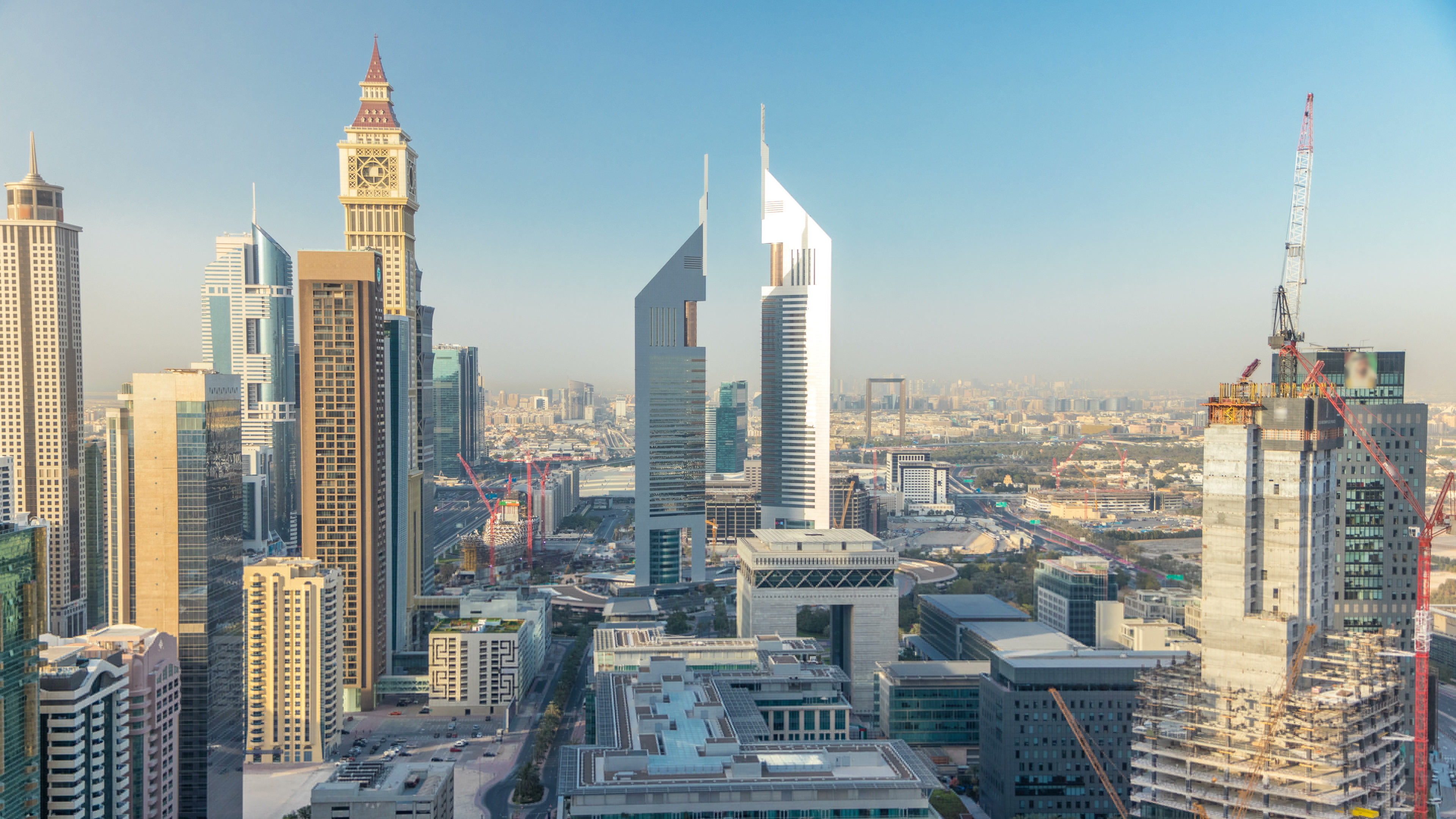 Dubai skyline, Cashless Dubai, Government news, Working group, 3840x2160 4K Desktop