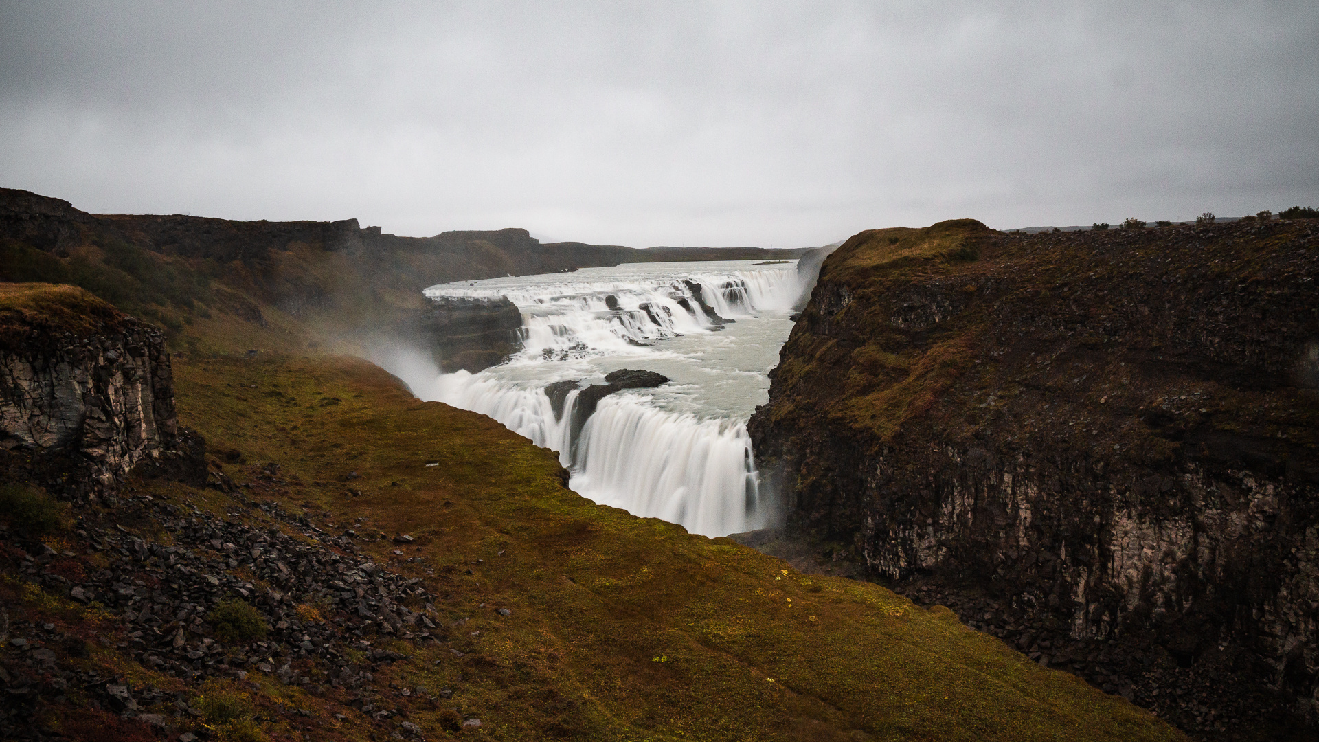 Gullfoss Waterfall, Iceland destination, Marvelous beauty, Travel dreams, 1920x1080 Full HD Desktop